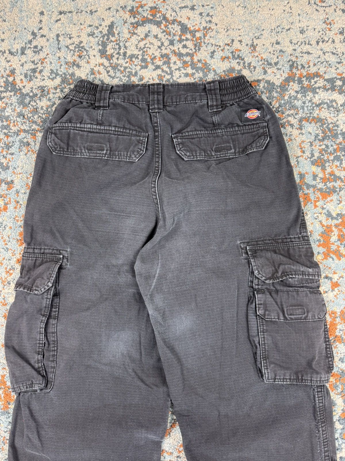 Dickies × Vintage Vintage 90s Dickies ripstop baggy cargo workwear pants faded Size US 26 / EU 42 - 6 Thumbnail