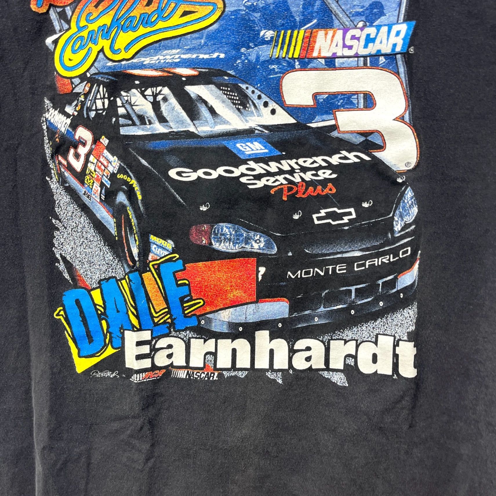 NASCAR VINTAGE NASCAR Dale Earnhardt Racing T Shirt Medium Black Mens Shirts Size US M / EU 48-50 / 2 - 3 Thumbnail