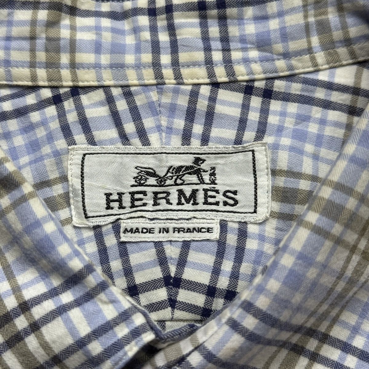Hermes Hermes - Tricolor Checkered Longsleeve Size US S / EU 44-46 / 1 - 6 Thumbnail