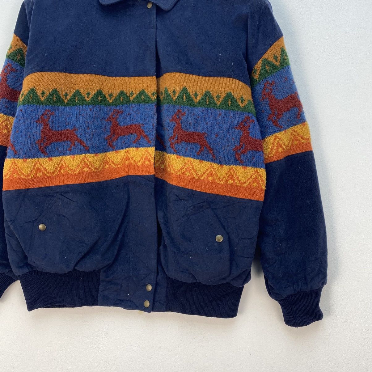 Japanese Brand 💥Vintage Pinore Aztec Bomber Size US M / EU 48-50 / 2 - 5 Thumbnail
