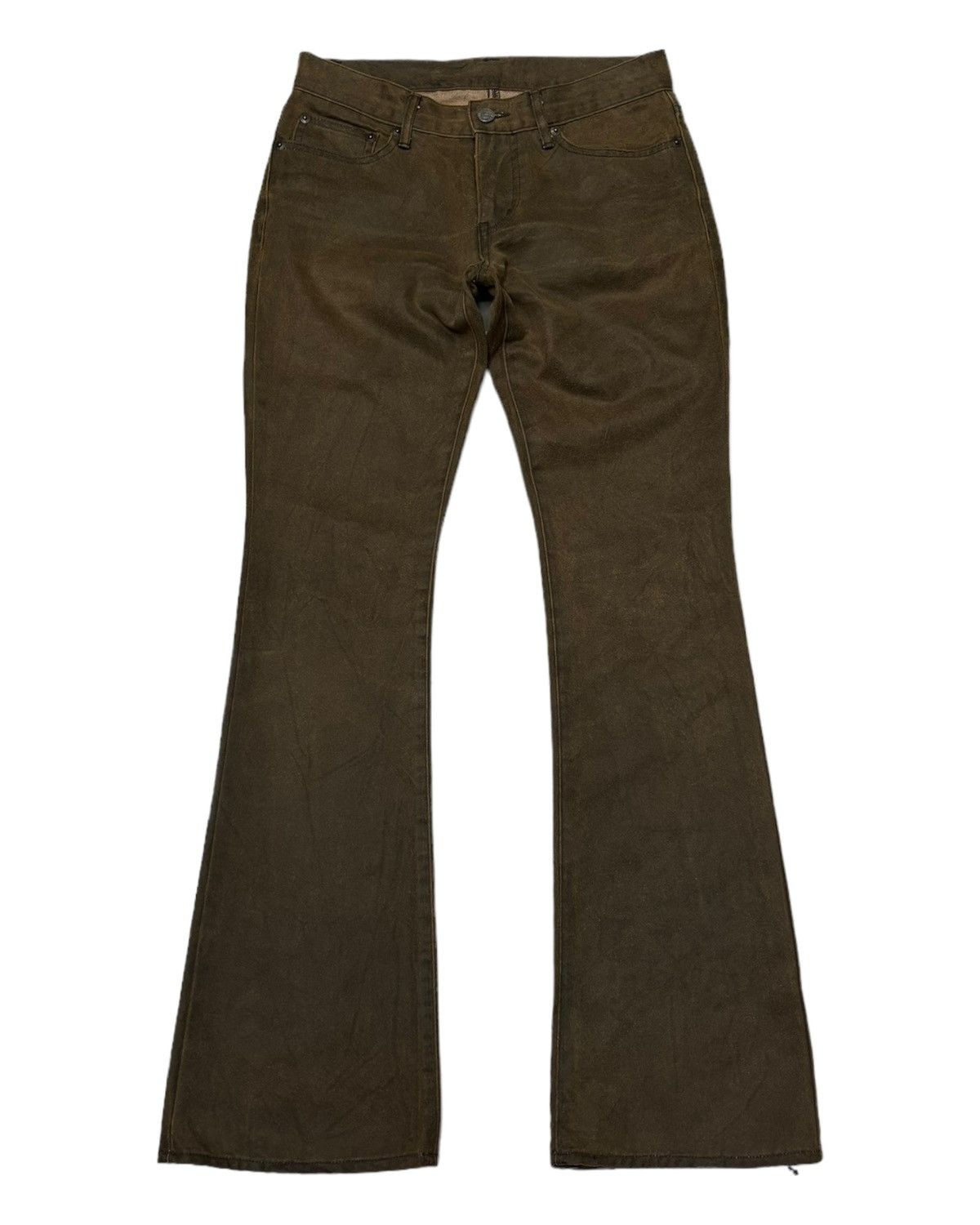 Le Grande Bleu (L.G.B.) 🔥ET BOITE BLUE WAY COWHIDE FLARED BOOTCUT PANTS Size US 28 / EU 44 - 3 Thumbnail
