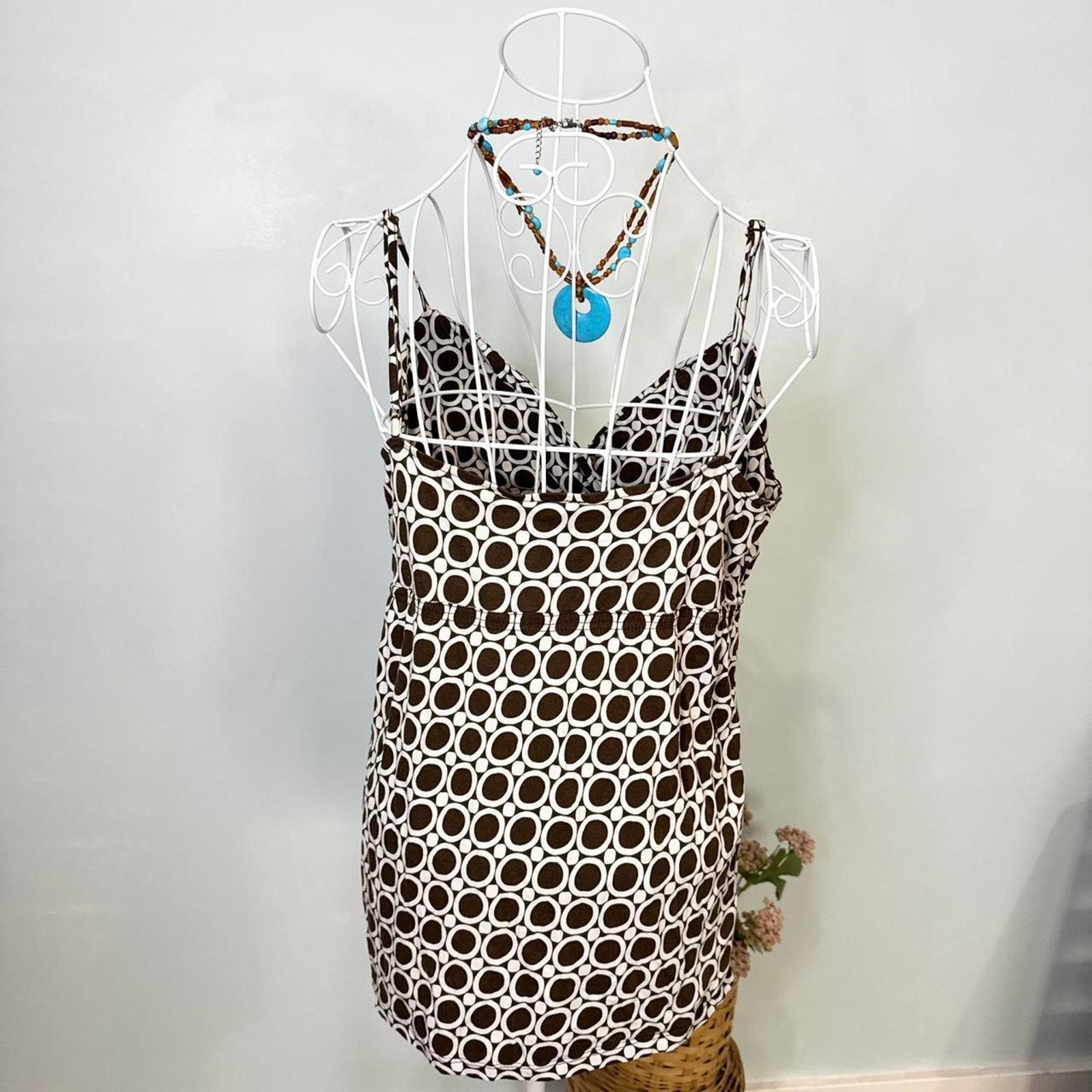 Ann Taylor Vintage y2k brown babydoll slip top Size M / US 6-8 / IT 42-44 - 4 Thumbnail