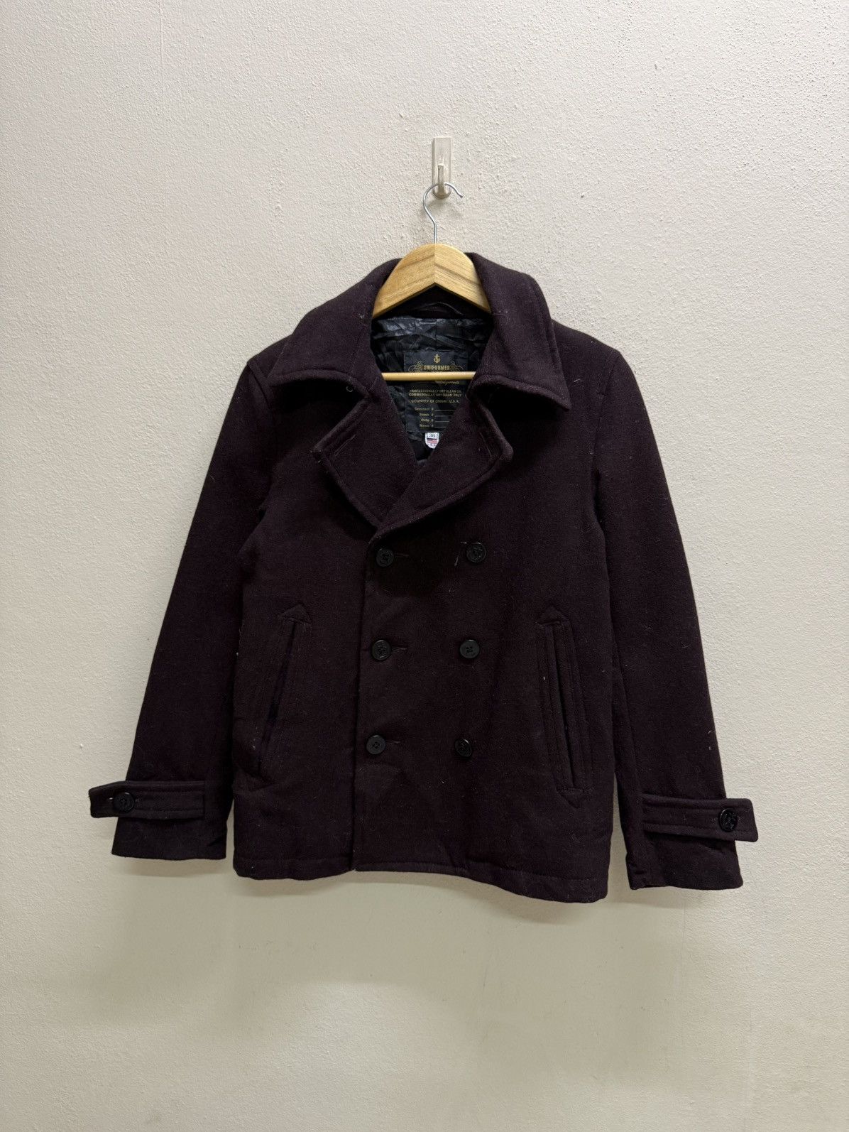 Vintage Vintage Uniformer Authentic Indvidual Garment Wool Peacoat Size US S / EU 44-46 / 1 - 20 Thumbnail