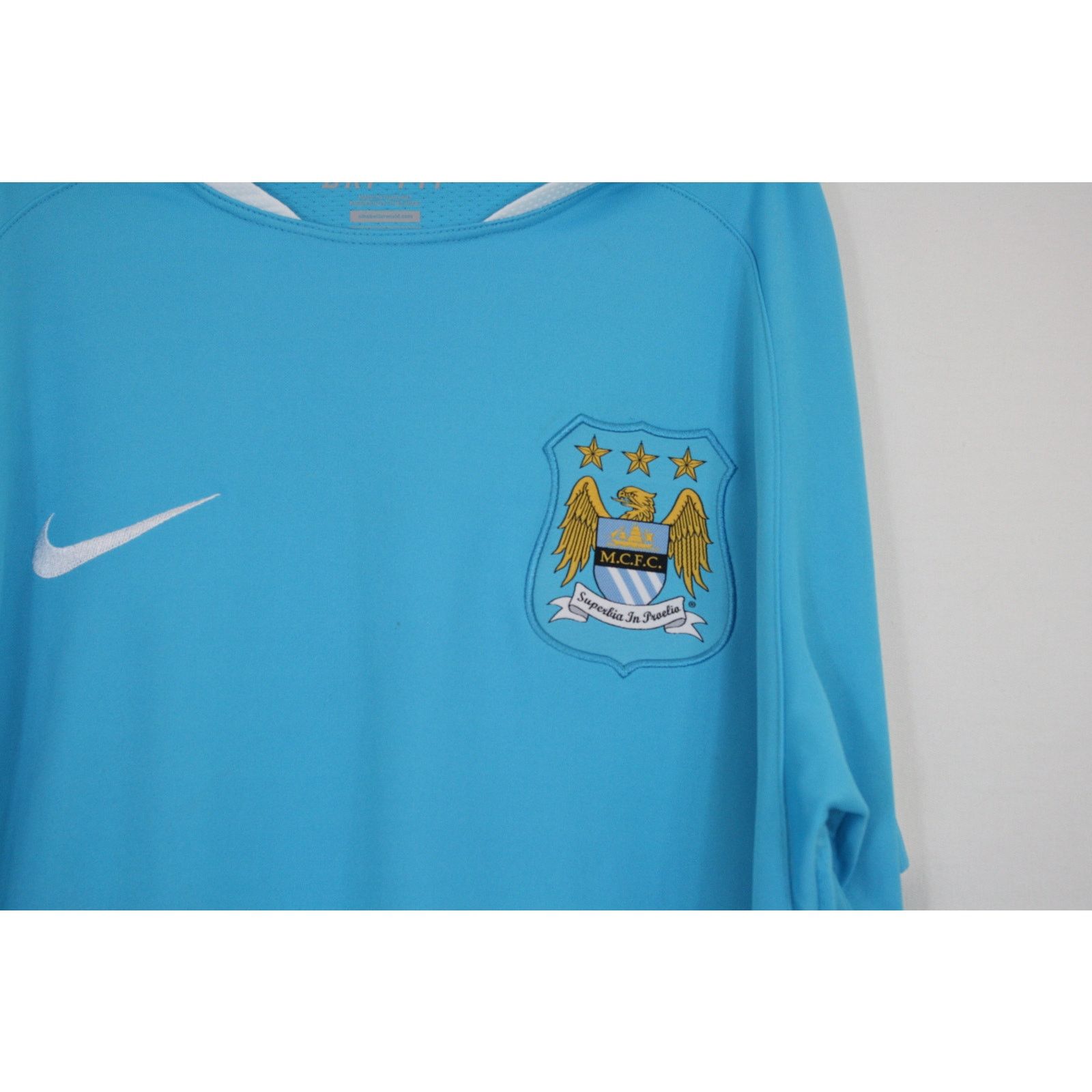 Nike Nike Manchester City FC Dri-FIT Training Top M Blue Soccer Size US M / EU 48-50 / 2 - 2 Thumbnail
