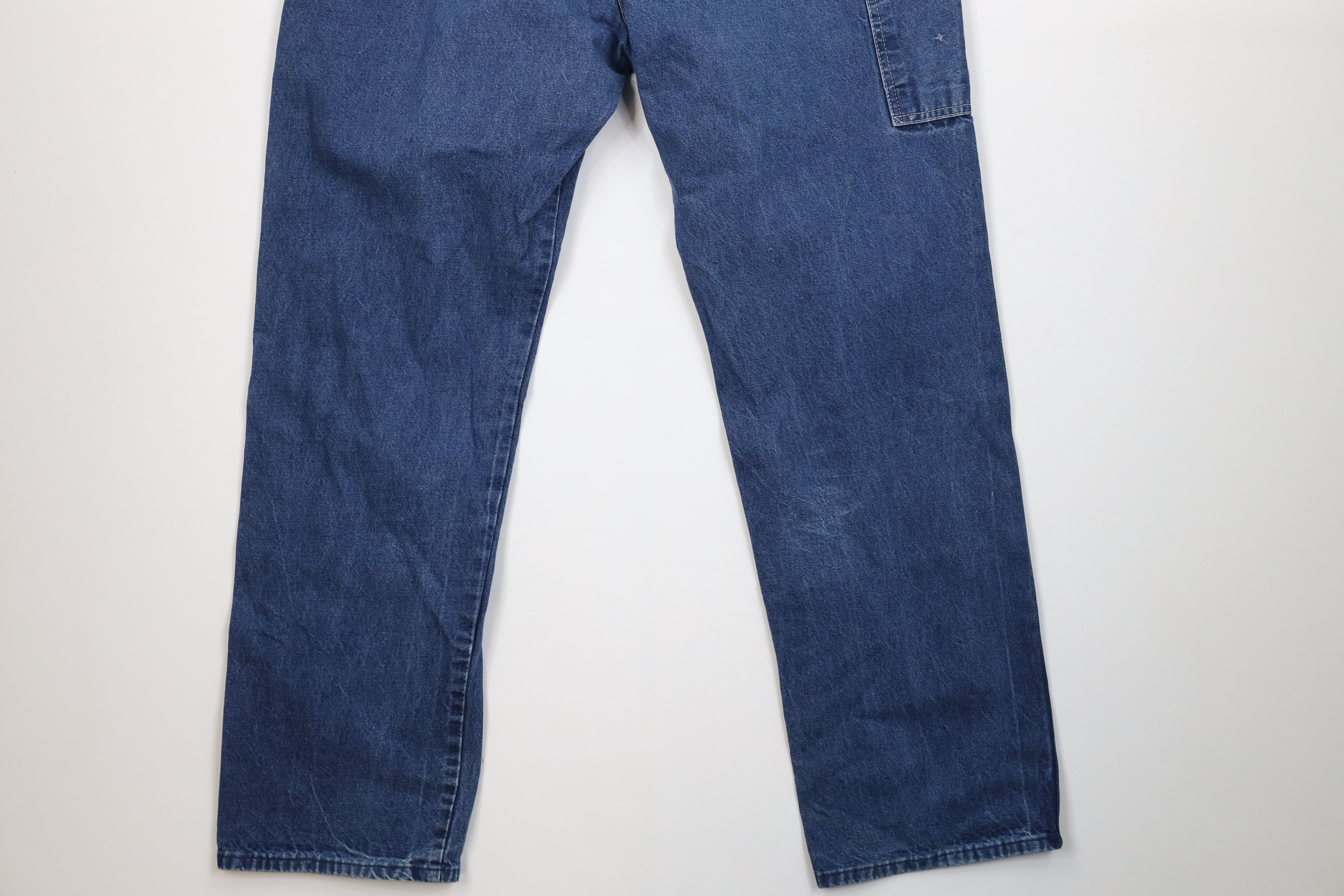 Dickies Vintage 90s Dickies Workwear Wide Leg Dungaree Denim Jeans Size US 38 / EU 54 - 14 Thumbnail