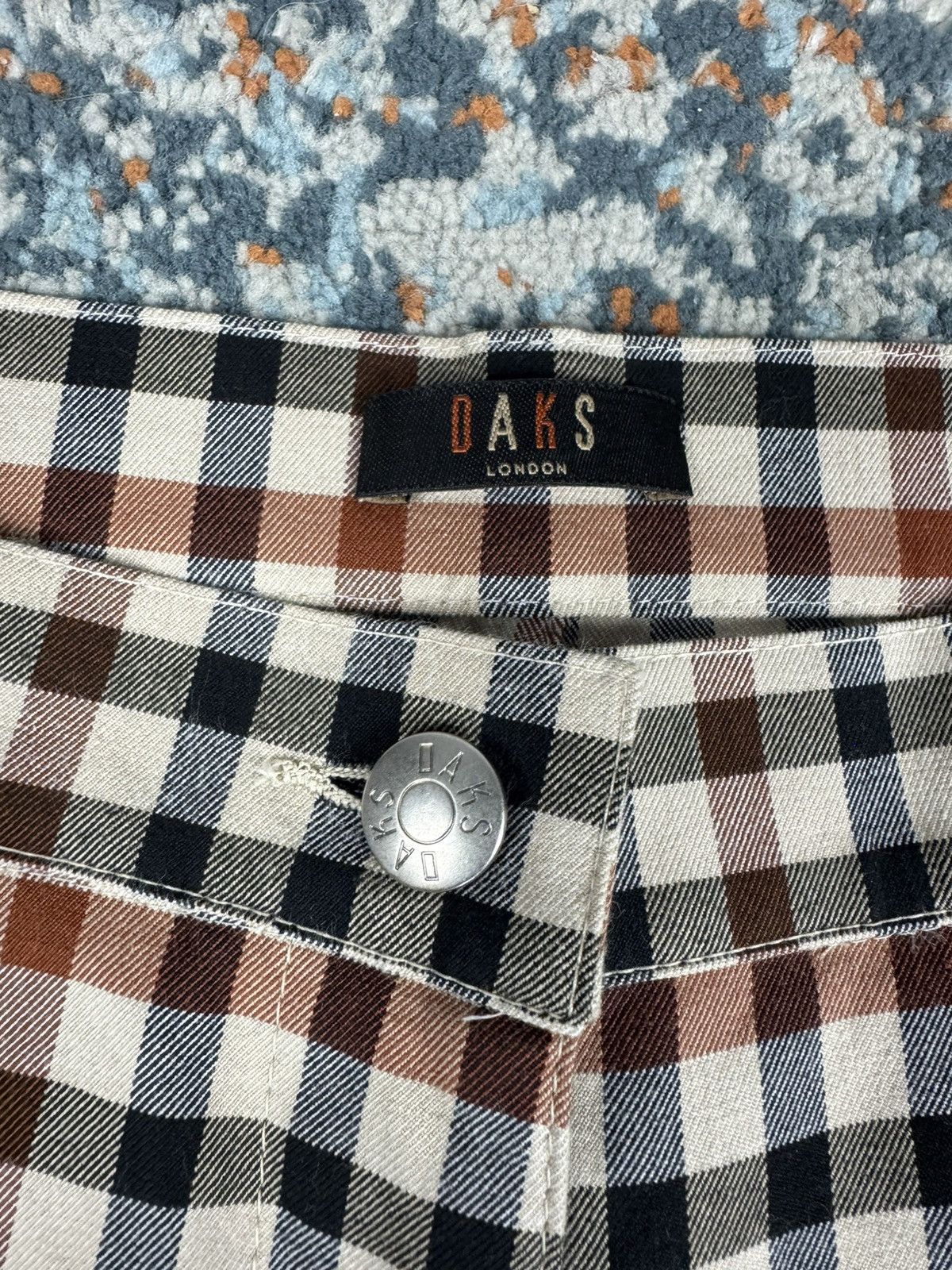 DAKS × Vintage Vintage y2k Daks London pattern checked pants straight fit Size US 32 / EU 48 - 13 Thumbnail