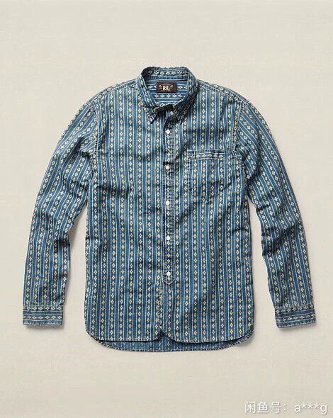 RRL Ralph Lauren RRL Ralph Lauren Blue dyed anti dyed shirt Size US XS / EU 42 / 0 - 2 Thumbnail