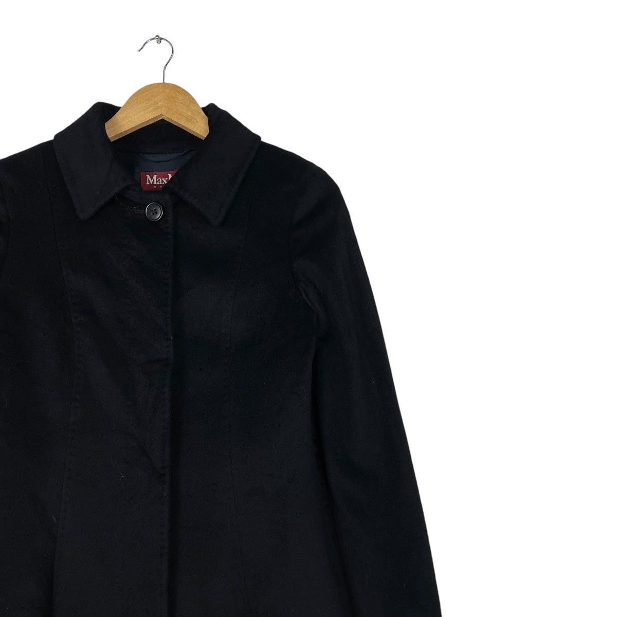 Designer × Max Mara 💥MAX MARA STUDIO BLACK PARKA JACKET Size S / US 4 / IT 40 - 7 Thumbnail