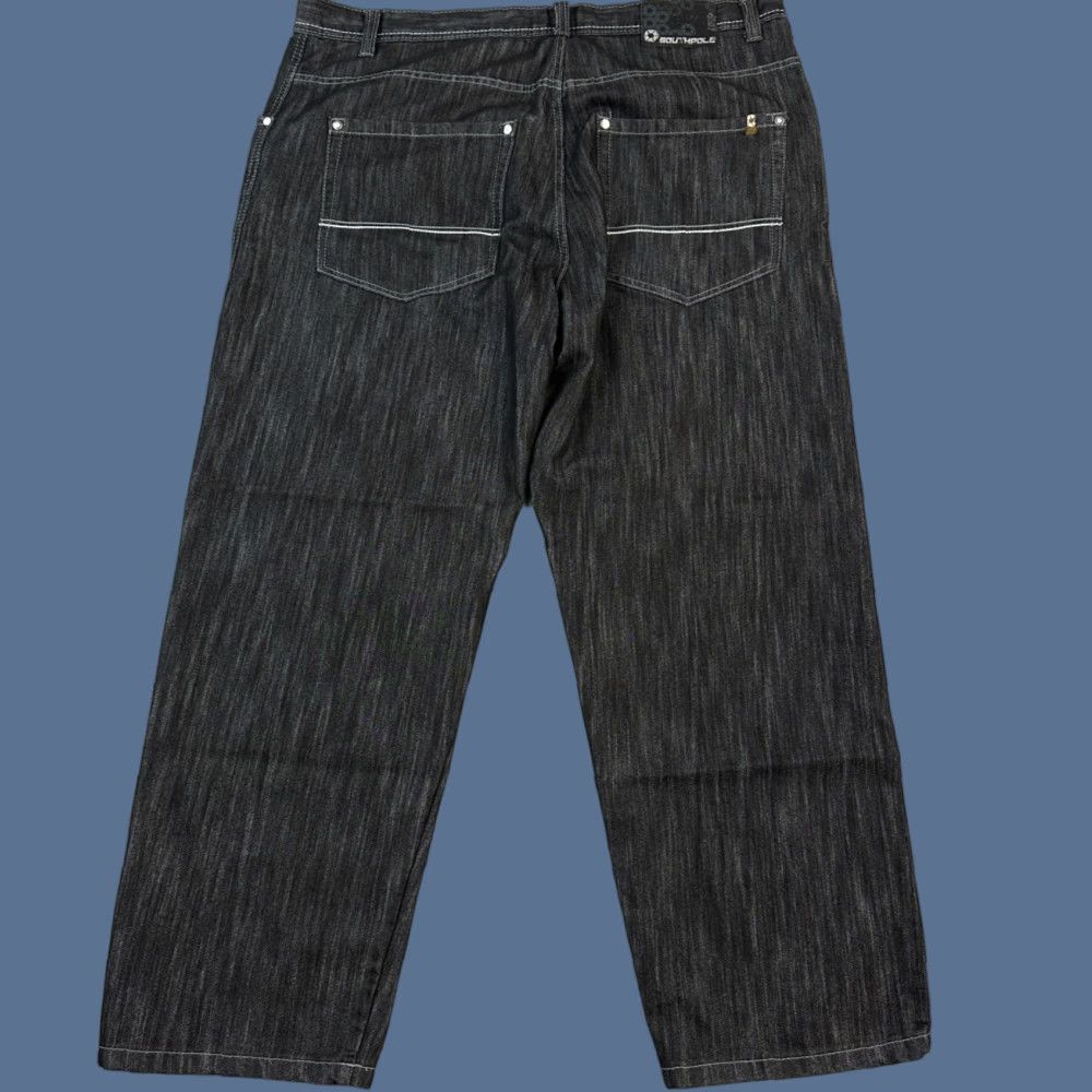 Southpole × Vintage 00's Black Southpole Gold Tab Wide Leg Denim
