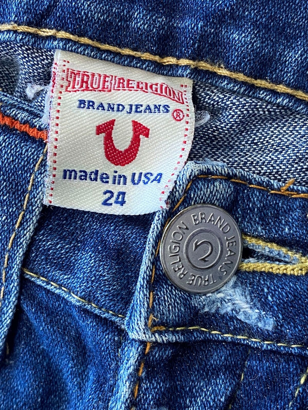 True Religion True Religion Blue Wash Style Flare Jeans Size US 28 / EU 44 - 10 Thumbnail