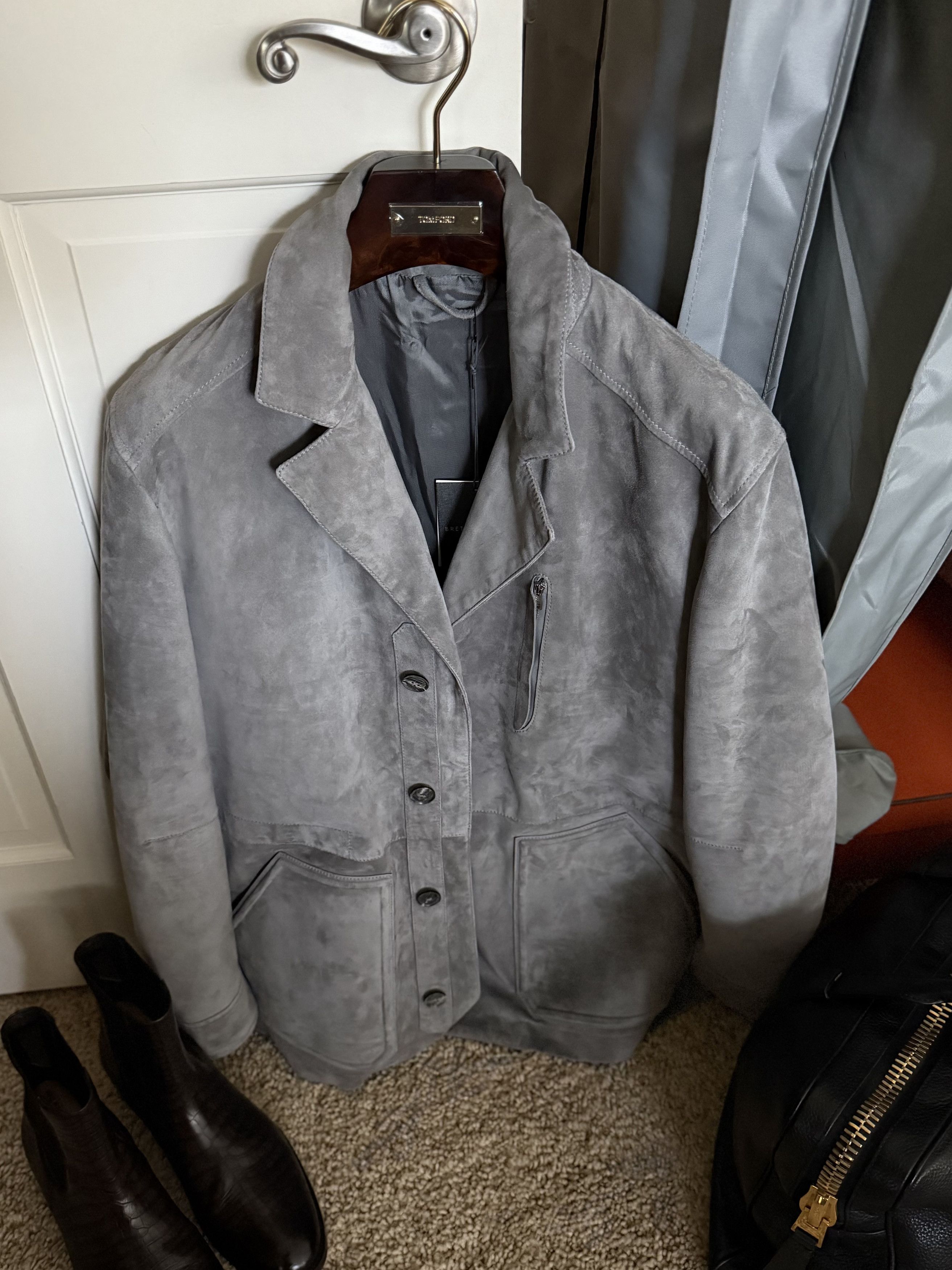 Other Best Dressed New Rare $5,700 w/tax Suede Field Jacket Size US L / EU 52-54 / 3 - 18 Thumbnail
