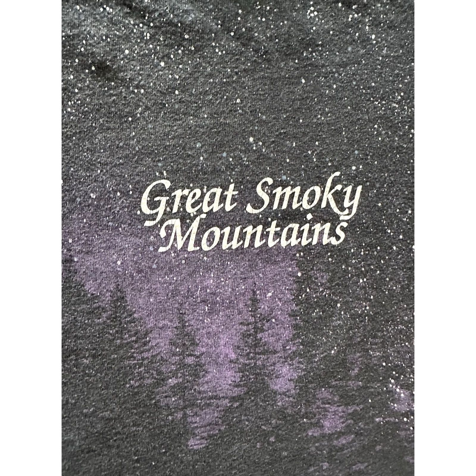 Anvil VINTAGE Great Smoky Mountains Anvil 90s T-Shirt XL Mens Solid Black Short Sleeve Crew Neck Cotton Size US XL / EU 56 / 4 - 4 Thumbnail