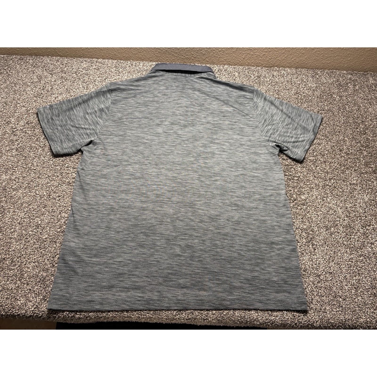 Under Armour Under Armour Polo Shirt Mens 3XL Gray Heather Short Sleeve Golf Sports Casual Quarter Button Collared Shirt Size US XXL / EU 58 / 5 - 3 Thumbnail