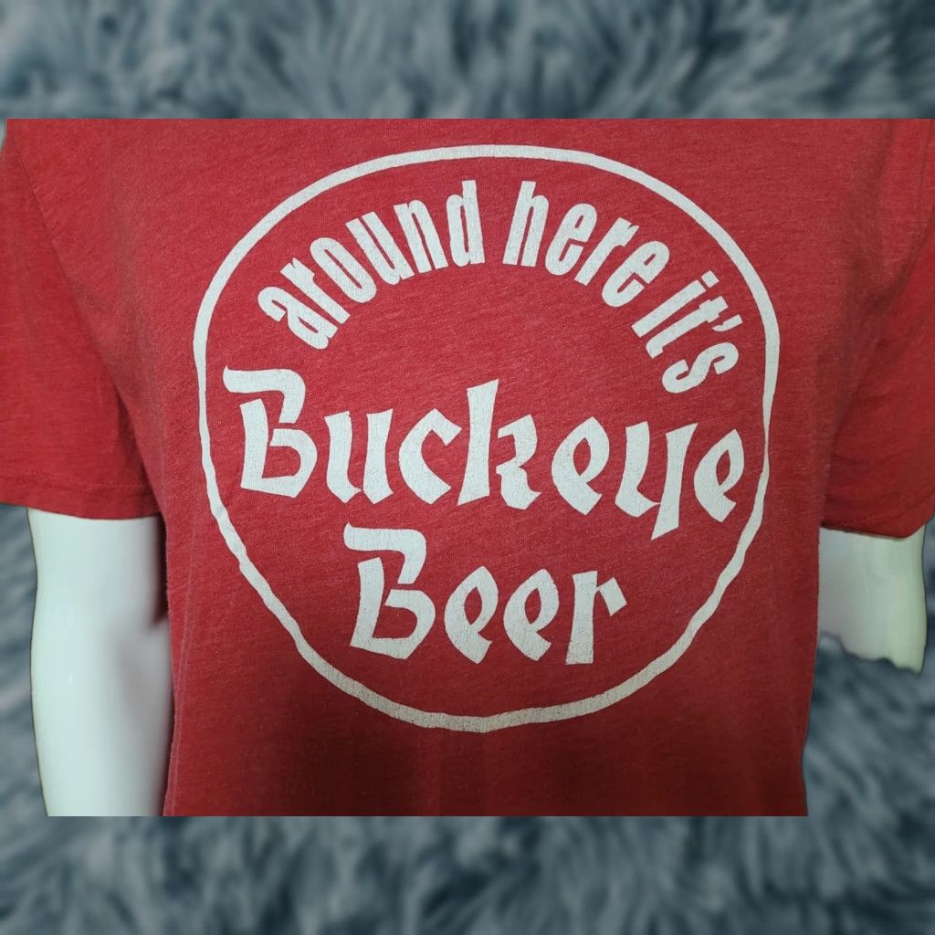 Etro VINTAGE Buckeye Beer T Shirt XL Men Red Graphic Tee Crew Neck Short Sleeve 2000s? Size US XL / EU 56 / 4 - 1 Thumbnail