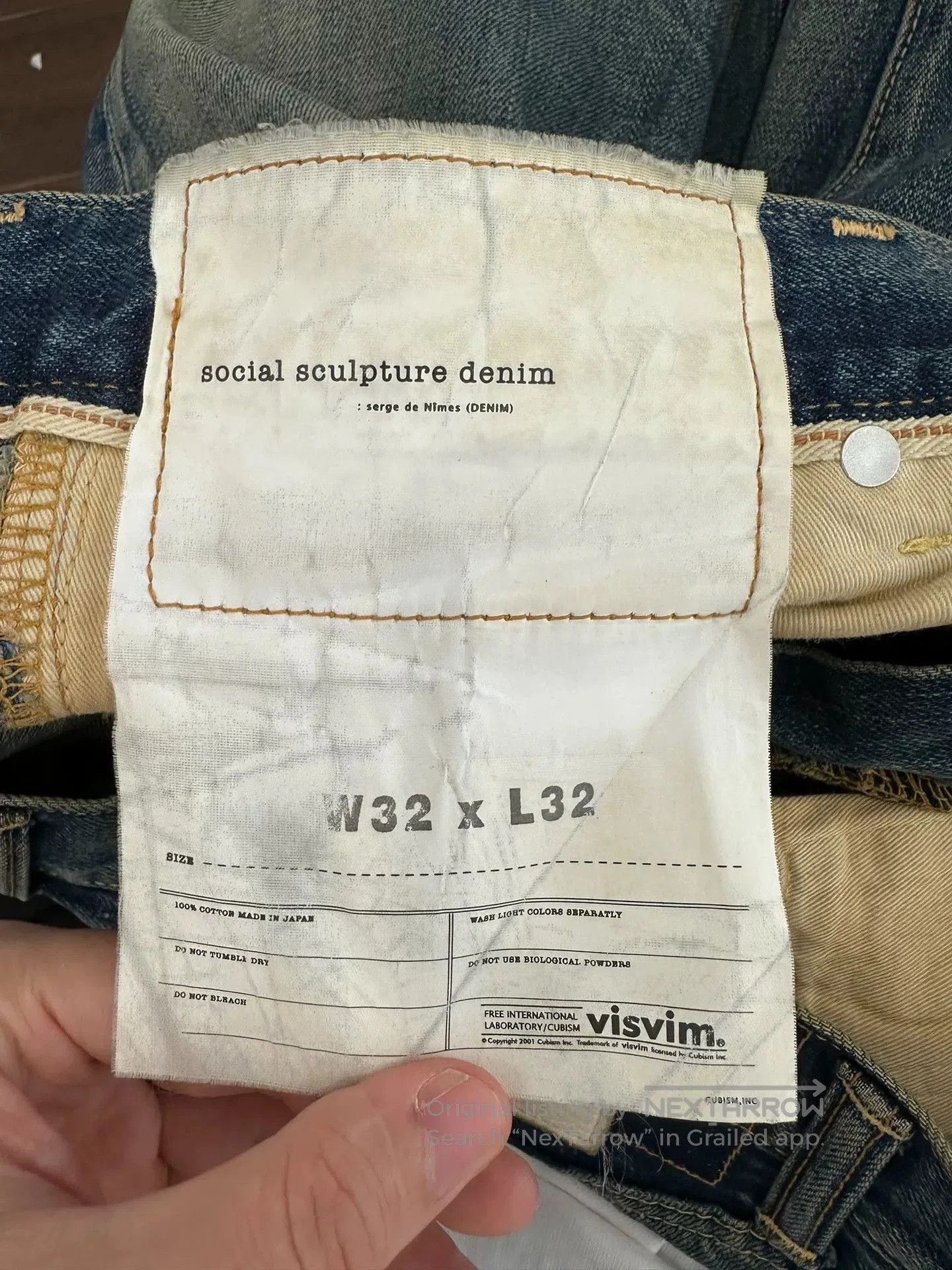 Visvim Visvim Vintage Washed Distressed Blue Men's Jeans W32. Size US 32 / EU 48 - 5 Thumbnail