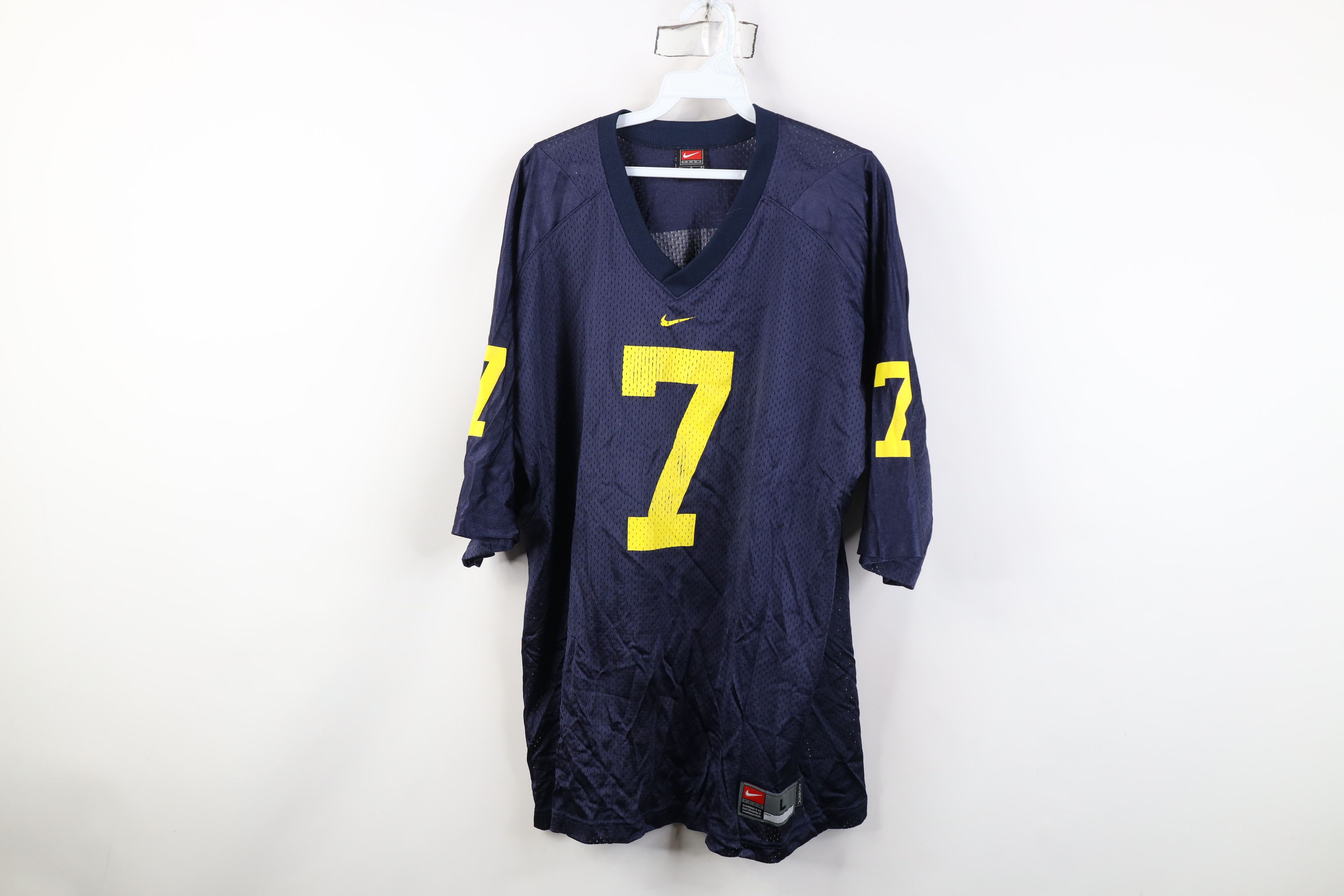 Nike Vintage Nike Swoosh University of Michigan Football Jersey Size US L / EU 52-54 / 3 - 1 Thumbnail