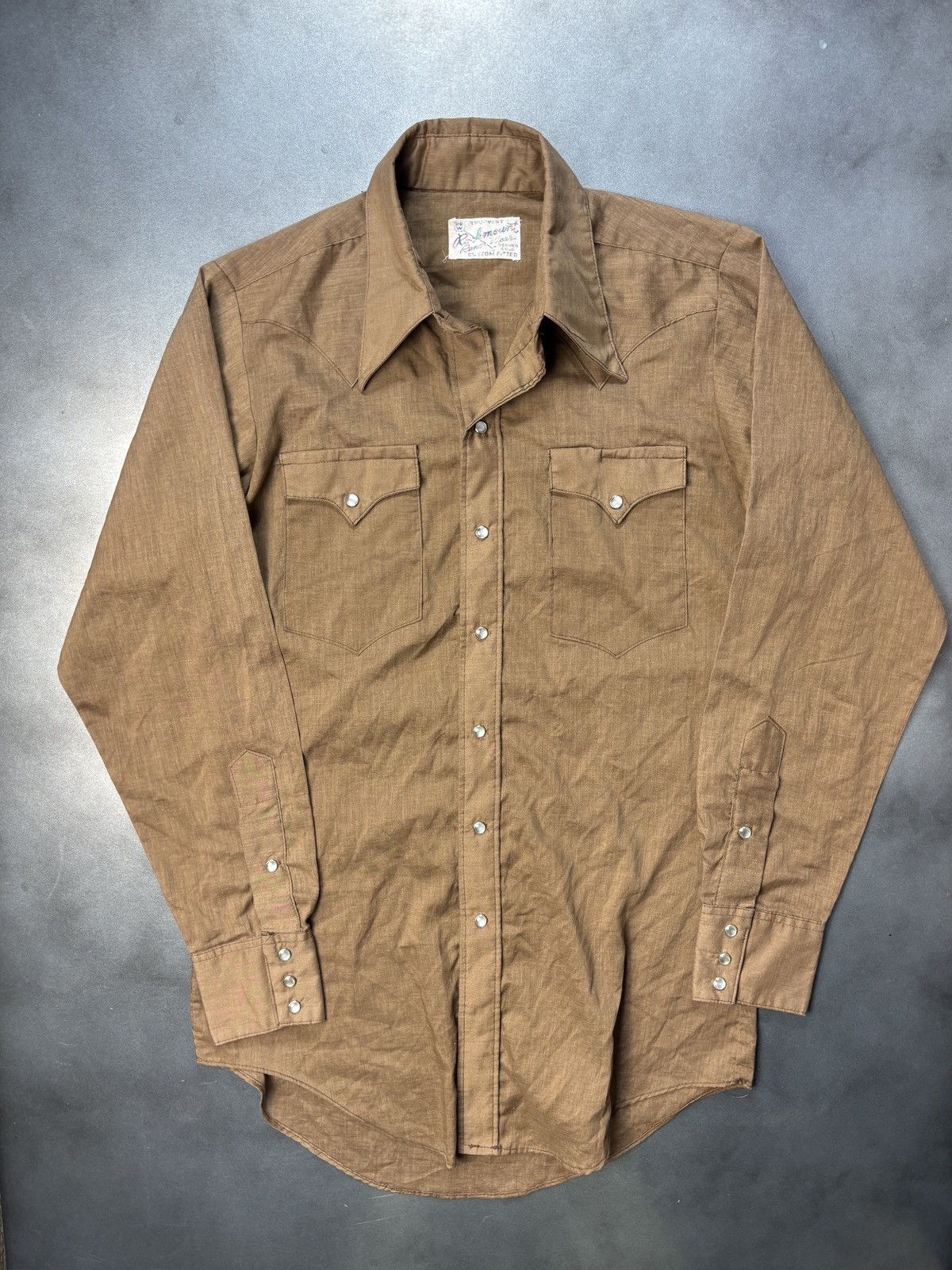 Cowboy Equipment × Rockmount Ranch Wear × Vintage 1960s Western Shirt Vintage Rockmount Ranchwear Snap Button Size US S / EU 44-46 / 1 - 12 Thumbnail
