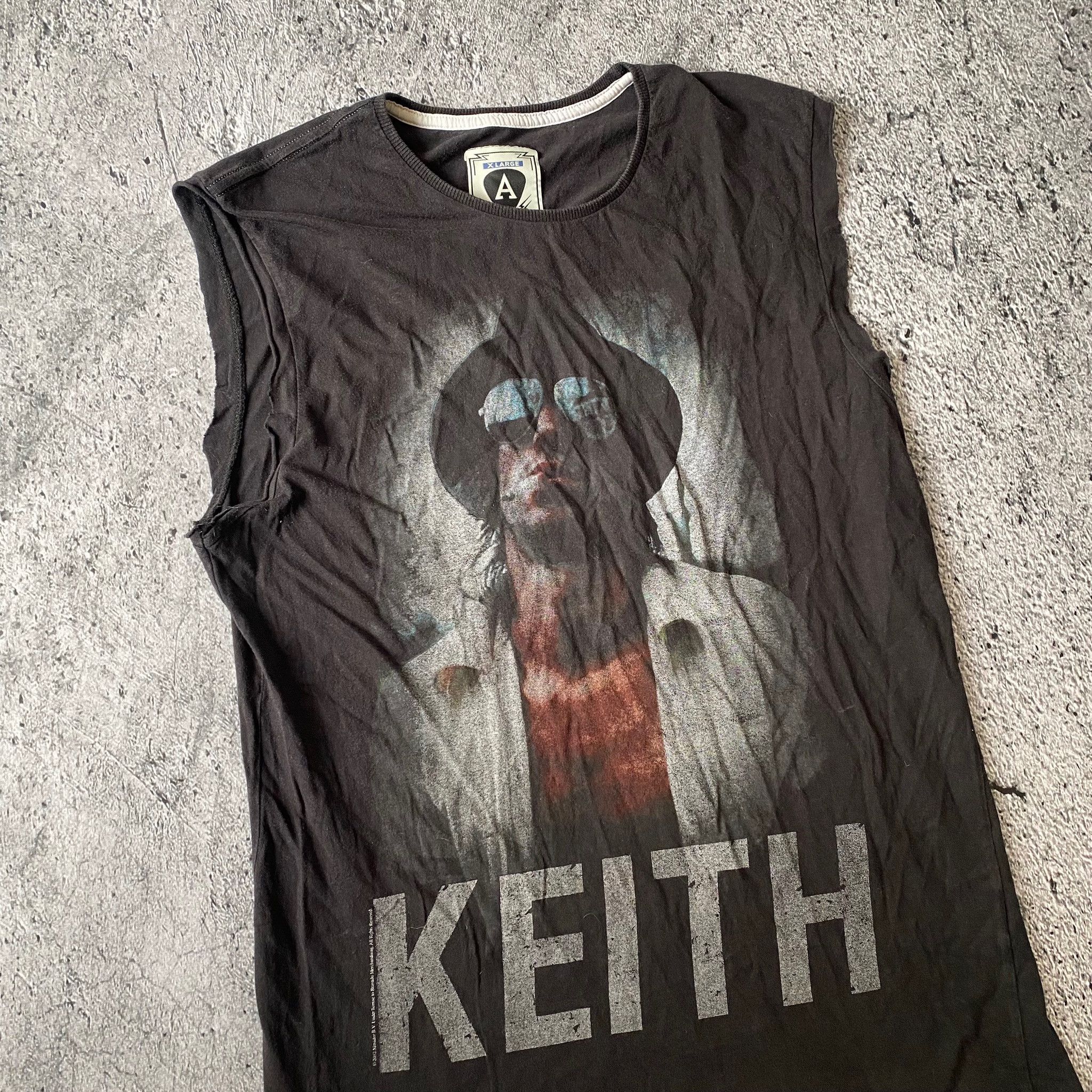 Band Tees Keith Richards The Rolling Stones Portrait Sleeveless 2012 Size US XL / EU 56 / 4 - 2 Thumbnail