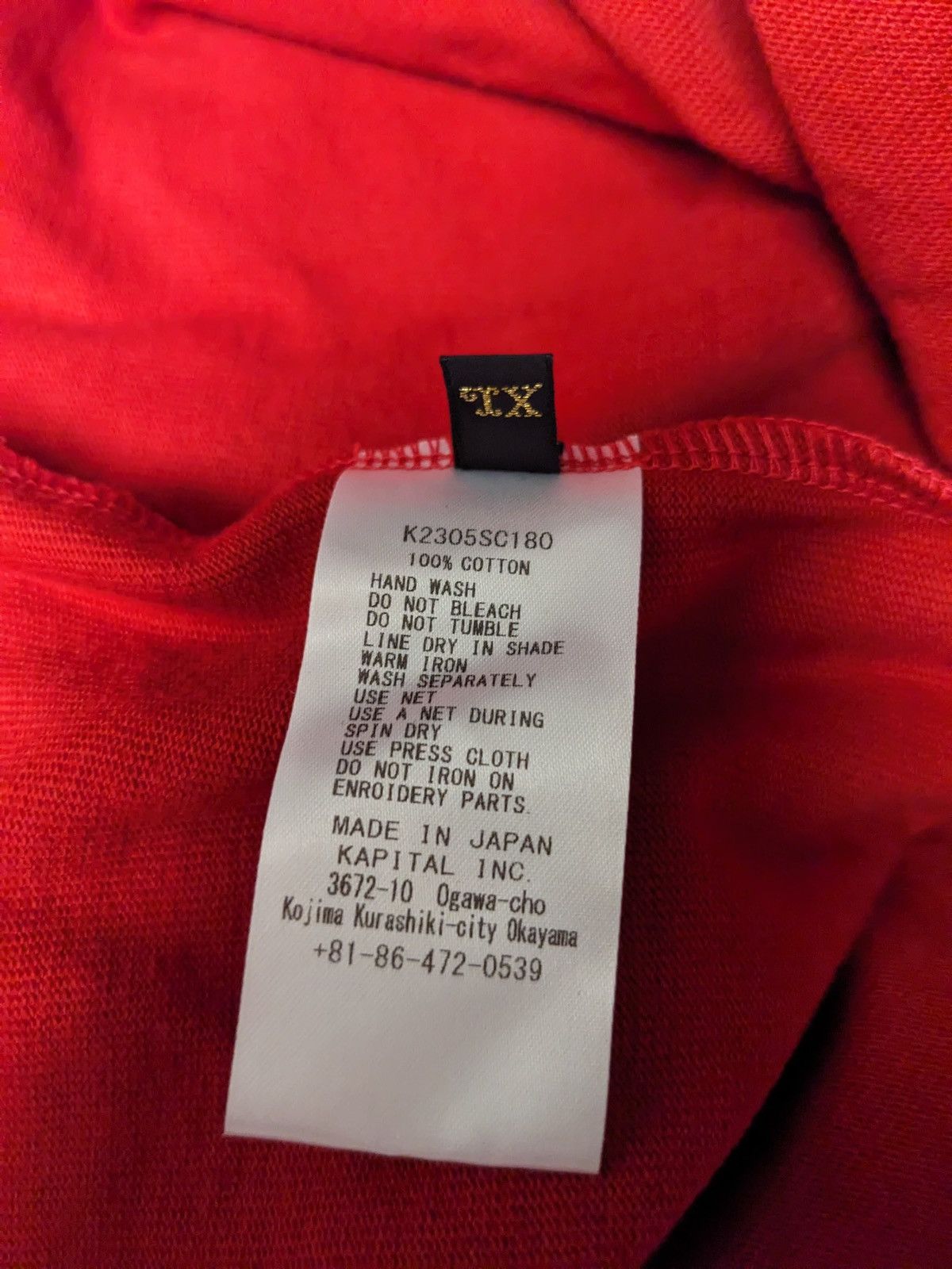 Kapital Kapital Kountry Dense Baseball Bone Jersey Red Size 4 Size US L / EU 52-54 / 3 - 6 Thumbnail
