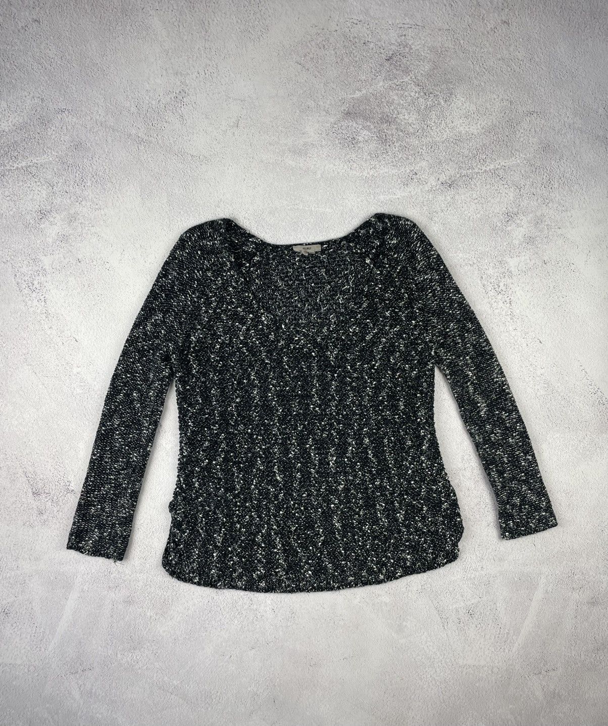 Helmut Lang Helmut Lang Scoop Neck Sweater - Black Size S-M Size S / US 4 / IT 40 - 1 Thumbnail