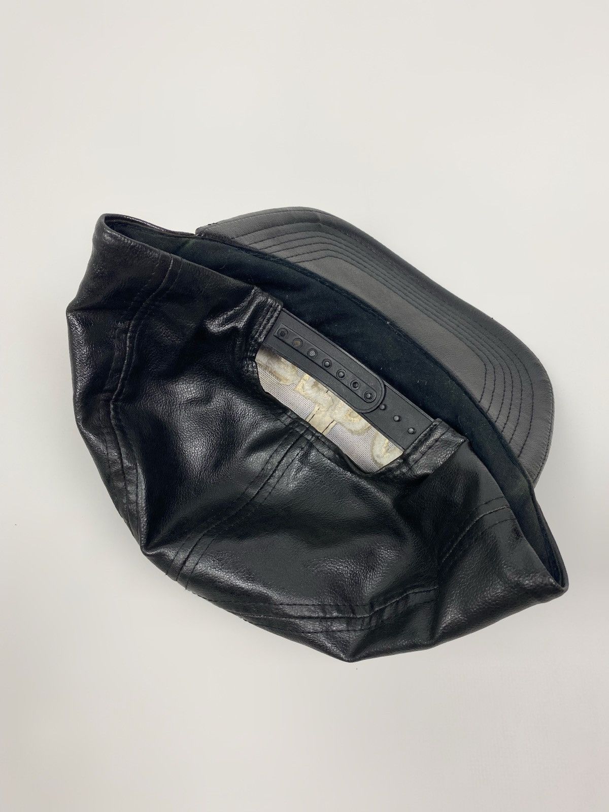 Vintage 1990’s Vintage Zero Spell Out PVC Coated Snap Back Hat Size ONE SIZE - 10 Thumbnail