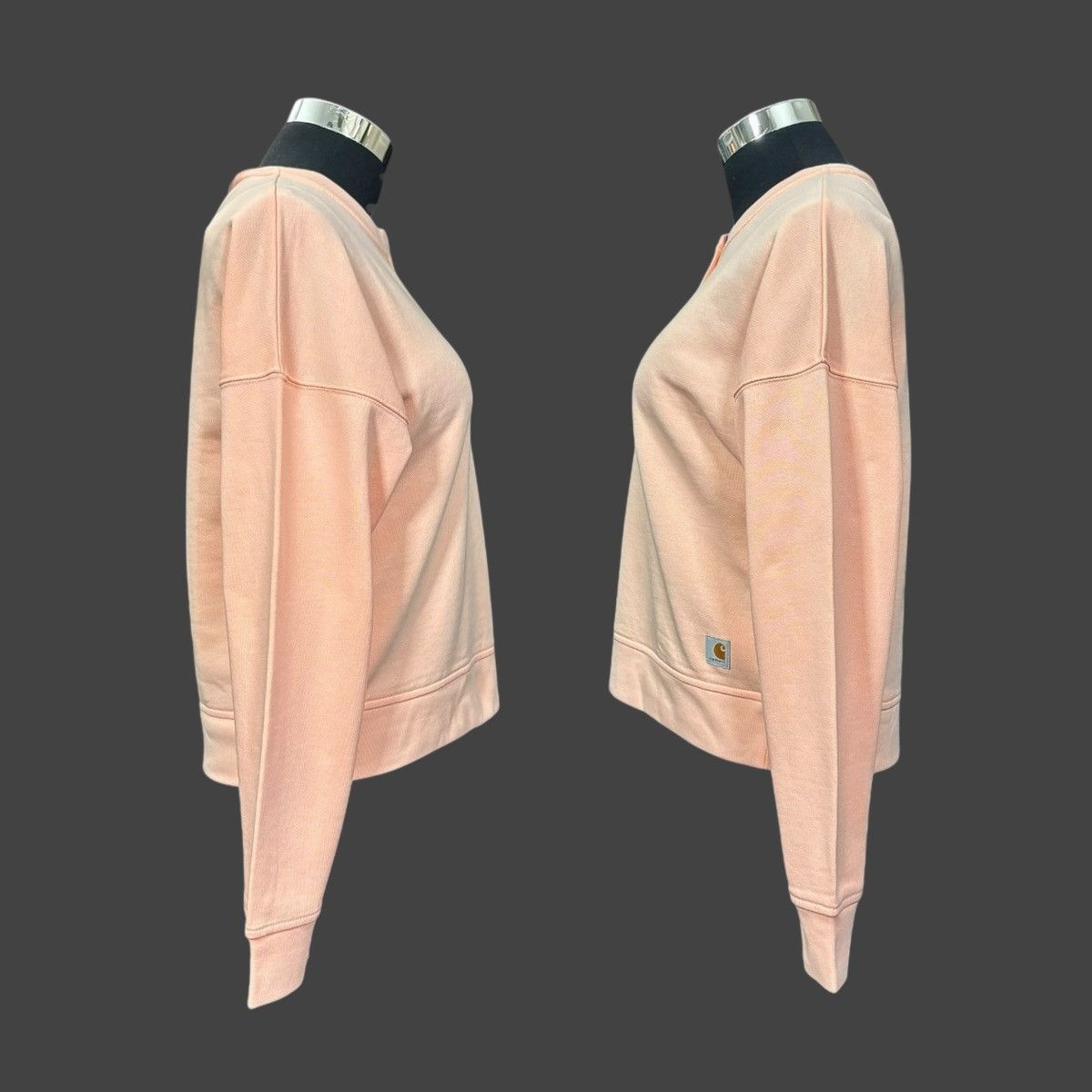Carhartt Carhartt Women’s Loosefit Peach Henley Sweatshirt Sz S (4-6) Size S / US 4 / IT 40 - 16 Thumbnail