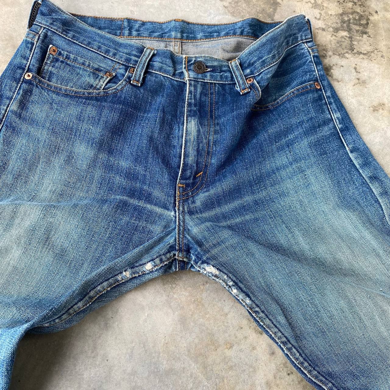 Levi's Vintage Clothing W32X29" VINTAGE LEVIS 505 DISTRESSED DIRTY DENIM J09-01 Size US 32 / EU 48 - 4 Thumbnail