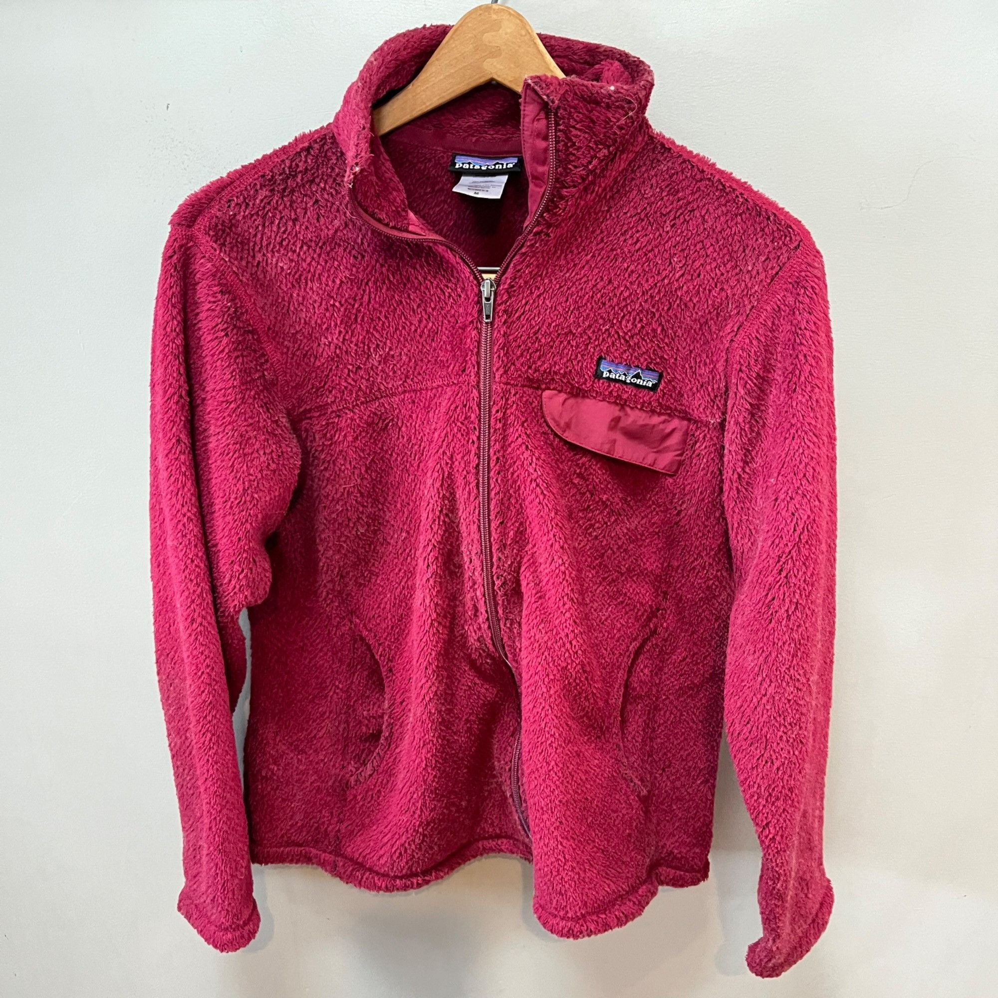 Patagonia Patagonia Women's Full Zip Raspberry Pink Fleece Jacket Swea Size M / US 6-8 / IT 42-44 - 1 Thumbnail