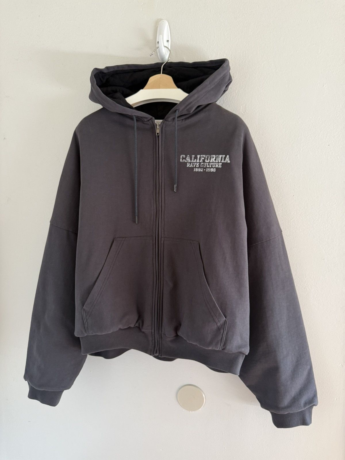 Willy Chavarria JAPAN EXCLUSIVE Rave Culture Lined Padded Bomber Zip Hoodie Size US M / EU 48-50 / 2 - 8 Thumbnail