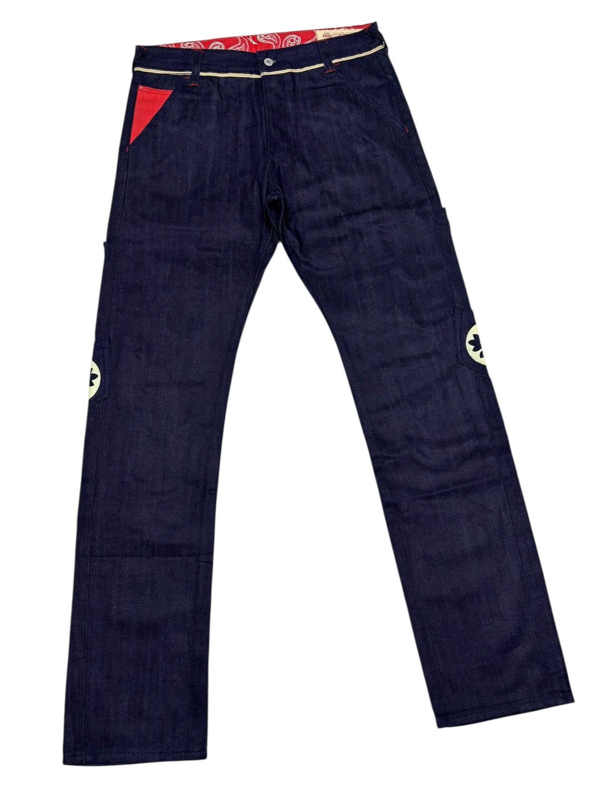Kapital RARE❗️EVIS MULTI POCKET DENIM JEANS Size US 33 - 5 Thumbnail