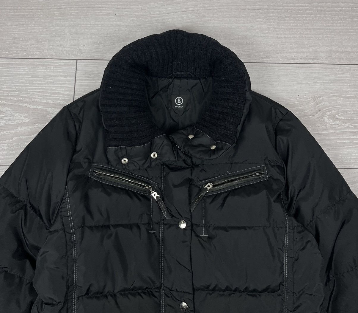 Bogner Bogner Black Womens Down Puffer Ski Jacket Size XL / US 12-14 / IT 48-50 - 4 Thumbnail