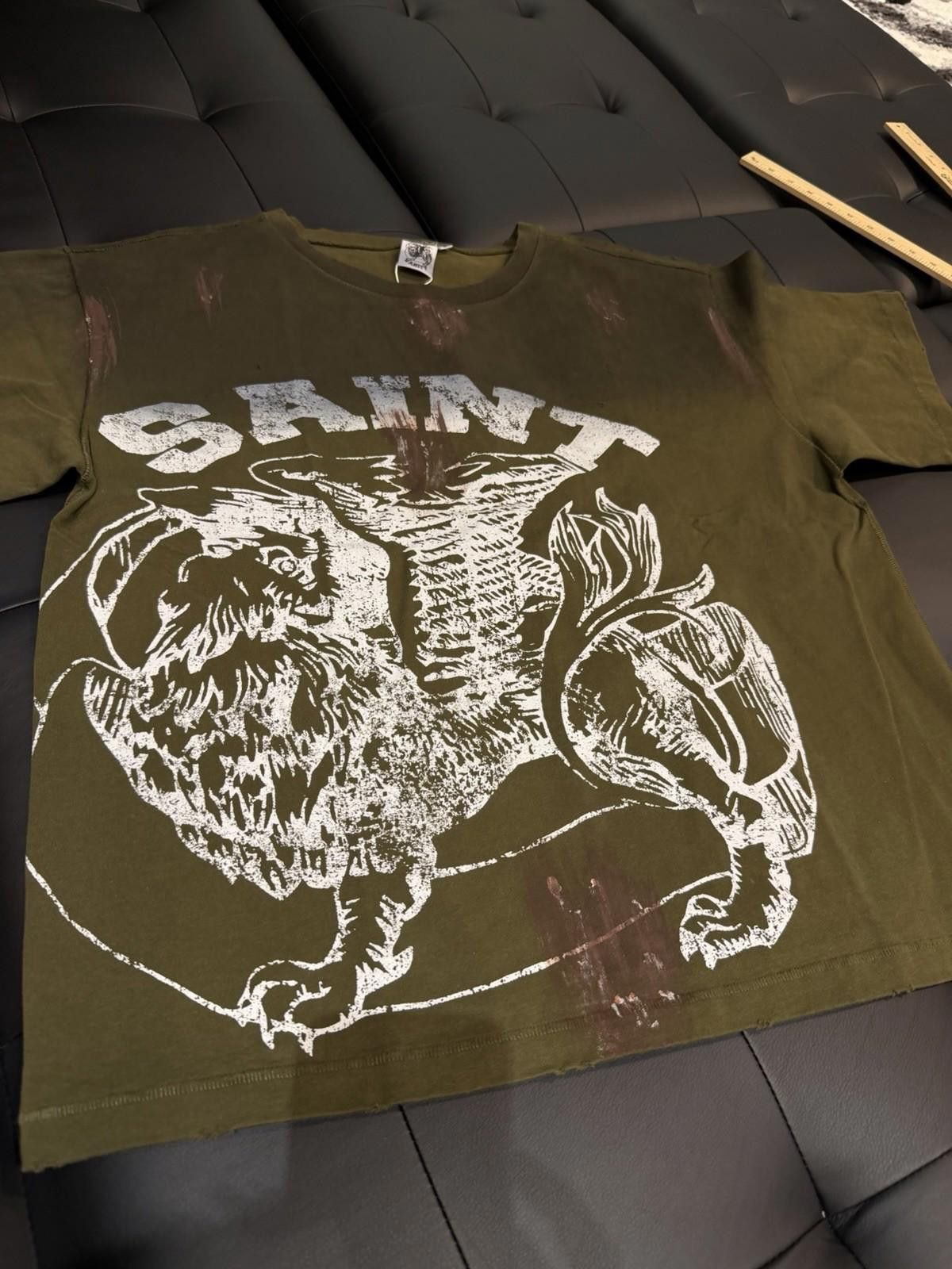 Saint Vanity Size L - Saint Vanity T-shirt 2025 Green Authentic (NEW) Size US L / EU 52-54 / 3 - 2 Thumbnail