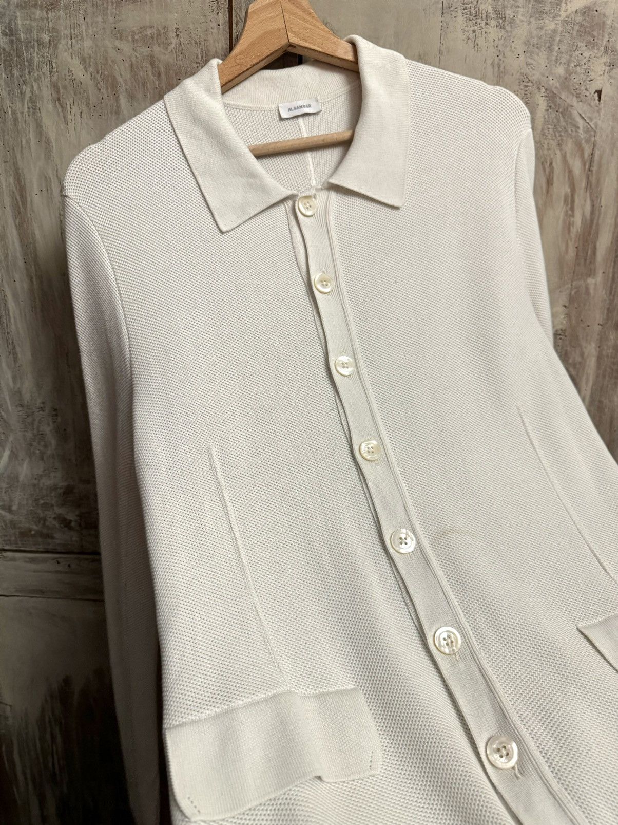 Jil Sander × Raf Simons jil sander raf simons knit jacket off white 48 slim Size US M / EU 48-50 / 2 - 8 Thumbnail