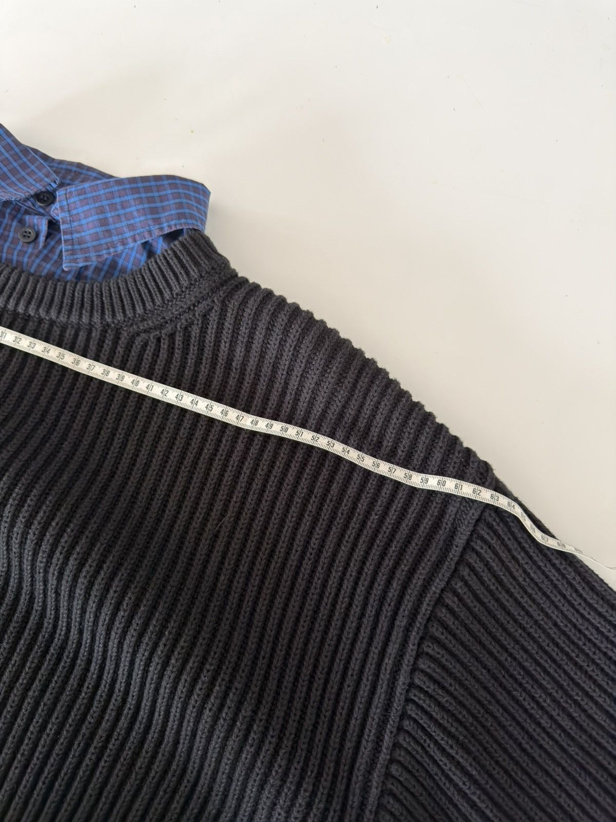Balenciaga *RARE* BALENCIAGA DEMNA KNITTED CREWNECK MAILLE LAYER SHIRT Size US M / EU 48-50 / 2 - 14 Thumbnail