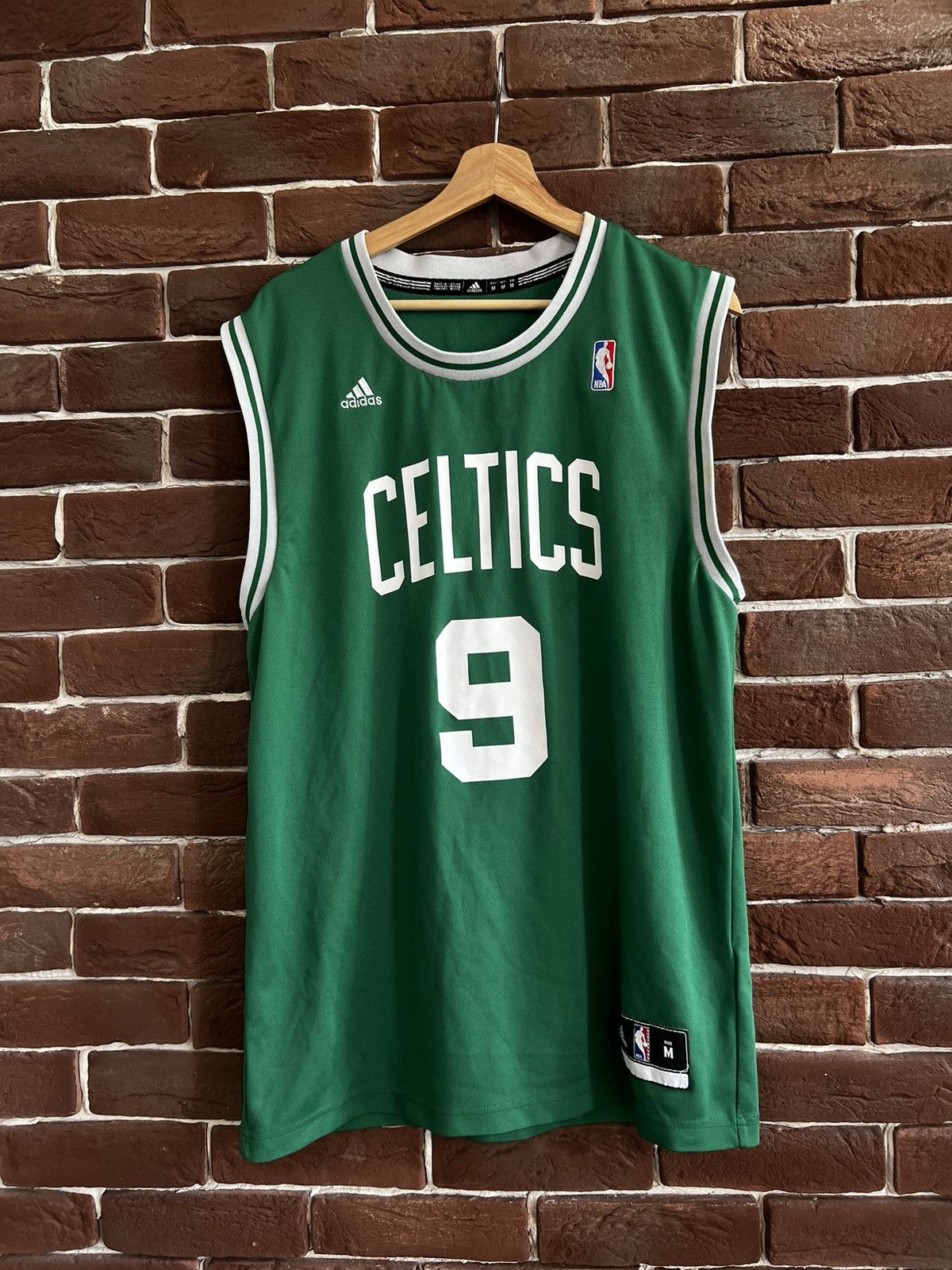 ☆Adidas☆BasketBall Stipes Jersey Green Adidas NBA Men's Boston Celtics Overtime Hustle Hoops Tank