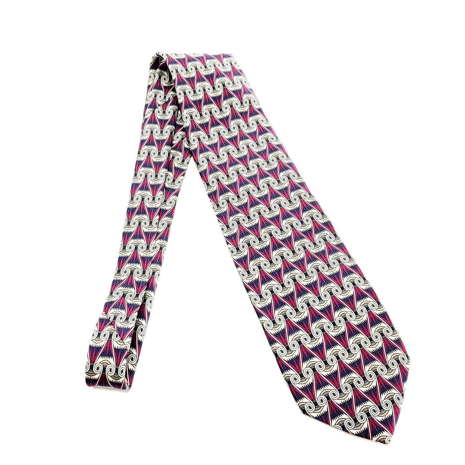 Michael Kors Michael Kors Parisian Silk Tie Print Red Geometric Short Size ONE SIZE - 6 Thumbnail