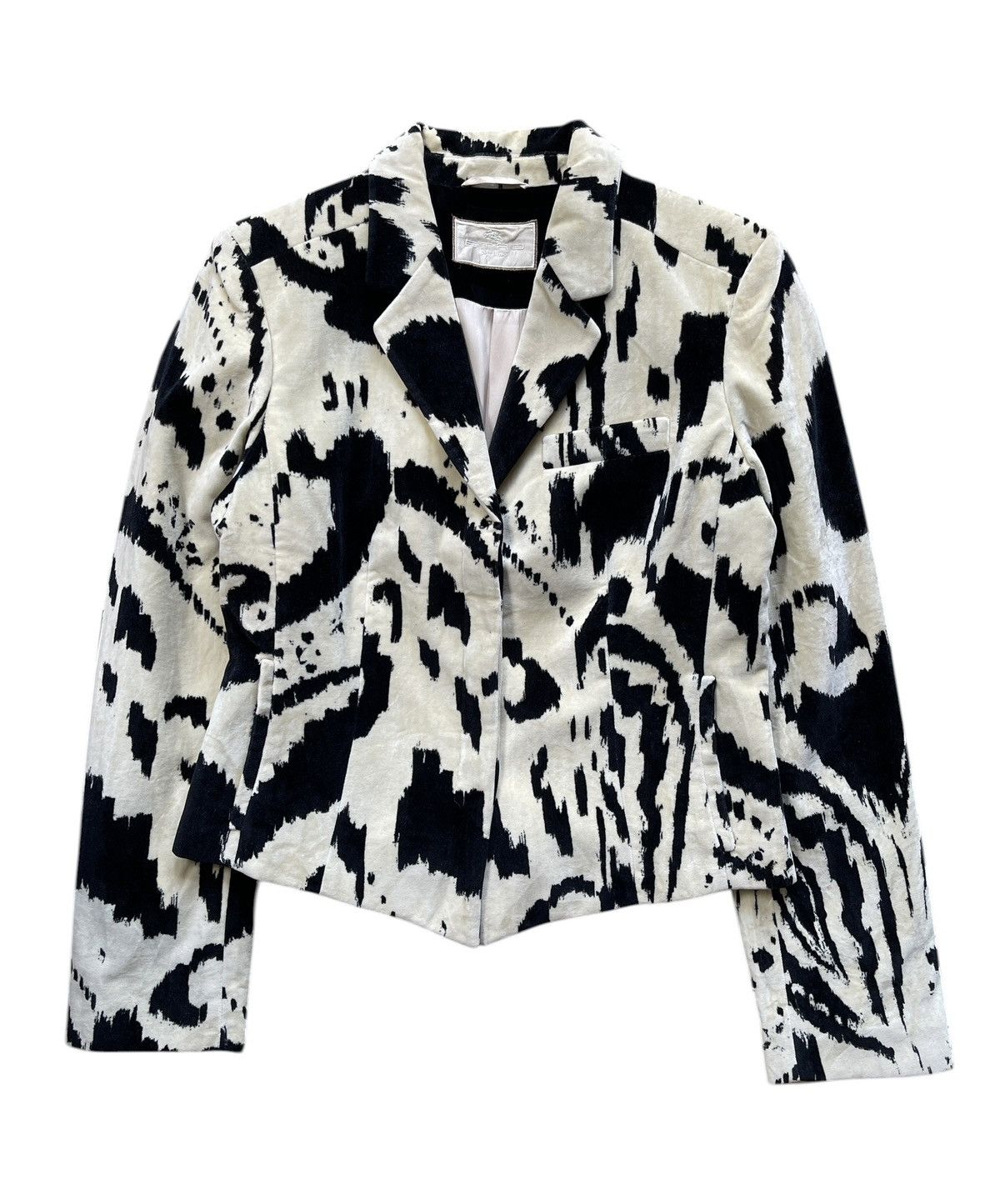 Etro Etro Milano Velvet Printed Cropped Coat Size M / US 6-8 / IT 42-44 - 1 Thumbnail