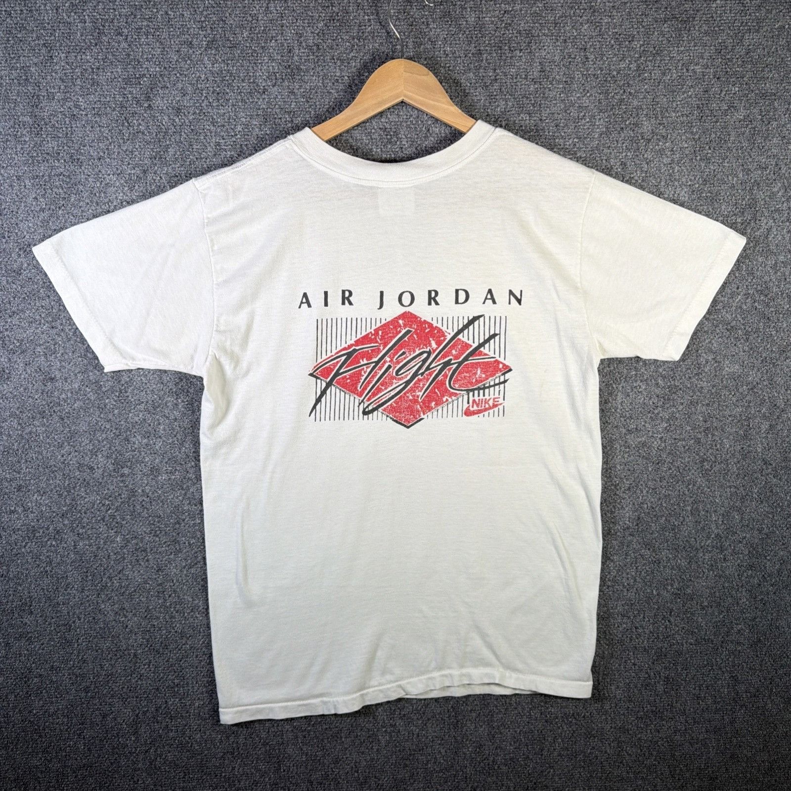 Nike Vintage Nike Shirt Mens Large White 80s Air Jordan Flight Size US L / EU 52-54 / 3 - 1 Thumbnail