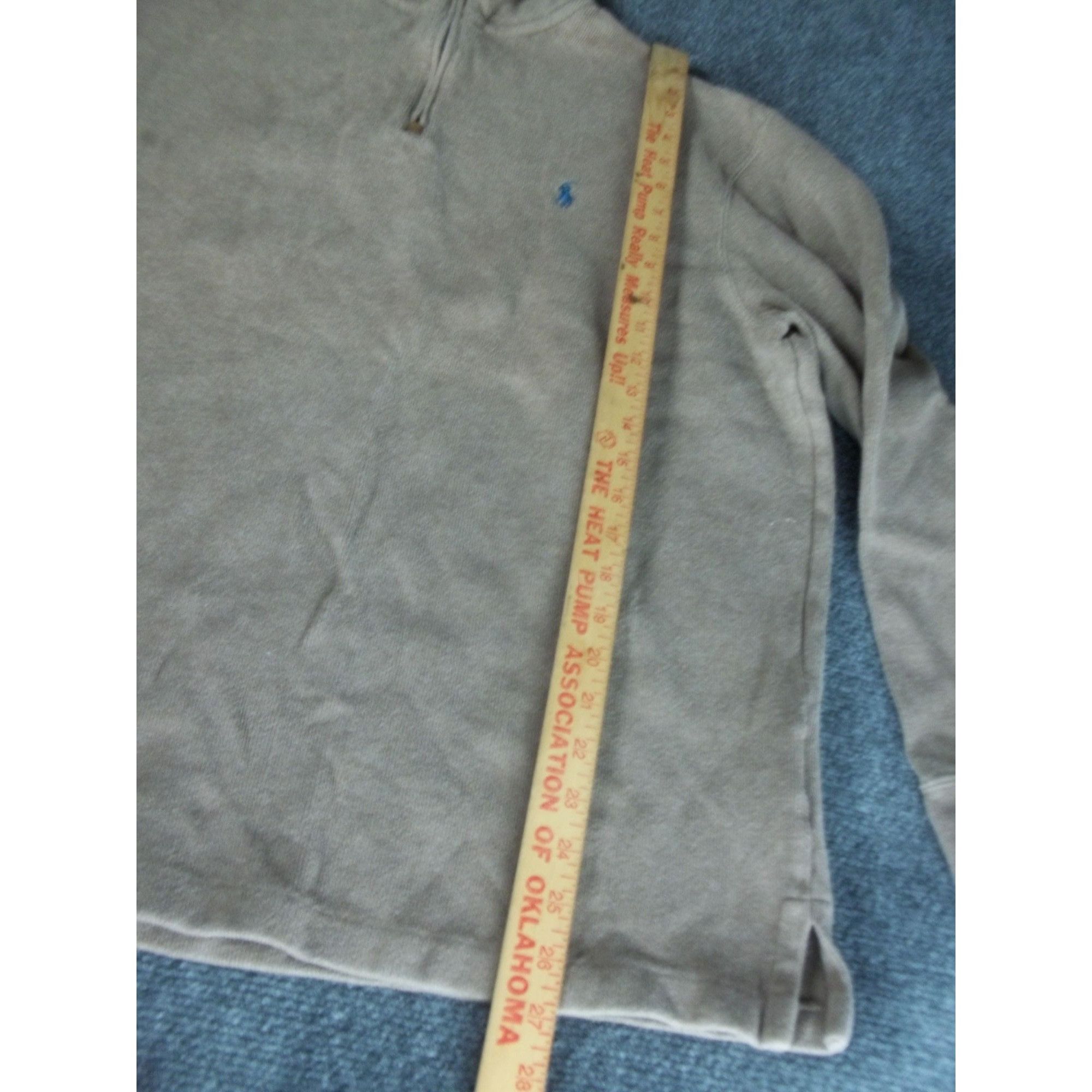 Polo Ralph Lauren Polo Ralph Lauren 1/4 Zip Pullover Men Sz XL Tan Logo Classi Size US XL / EU 56 / 4 - 3 Thumbnail