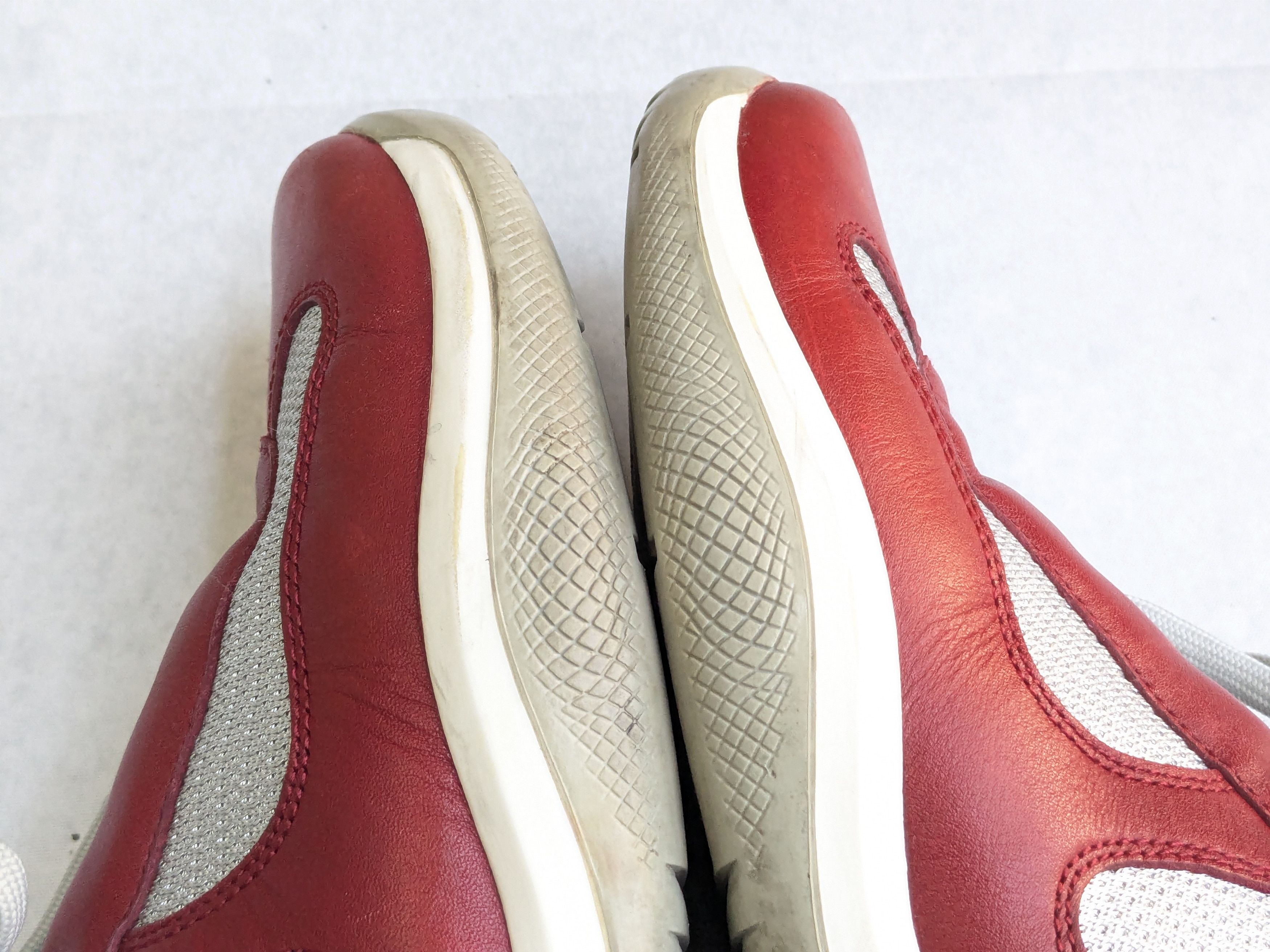 Prada Prada America's Cup Sneakers Red 9 Low Tops Leather Size US 9 / EU 42 - 8 Thumbnail