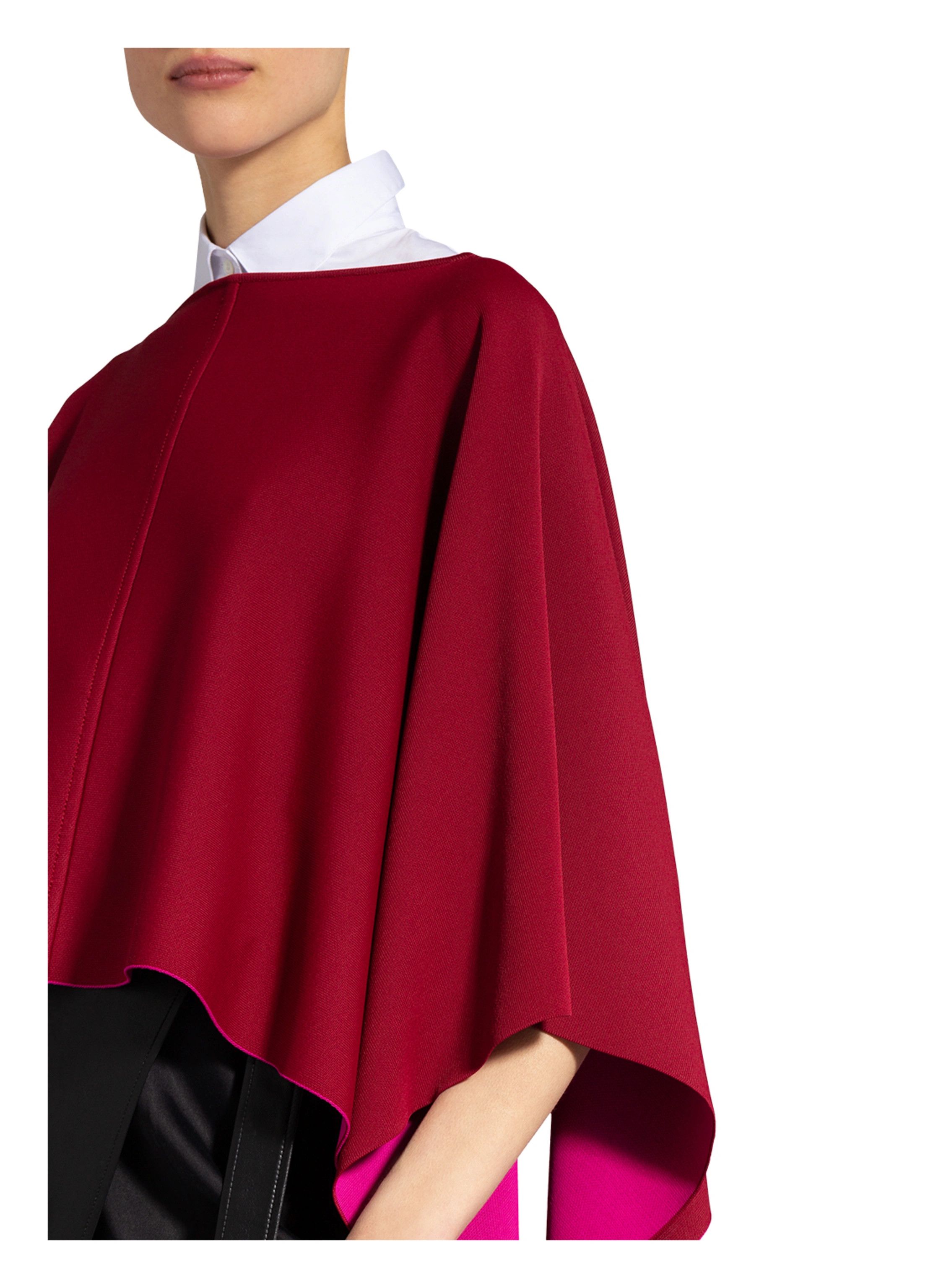 Valentino o1y0226 Size : XL / Crewneck Cloak in Burgundy Size ONE SIZE - 4 Thumbnail
