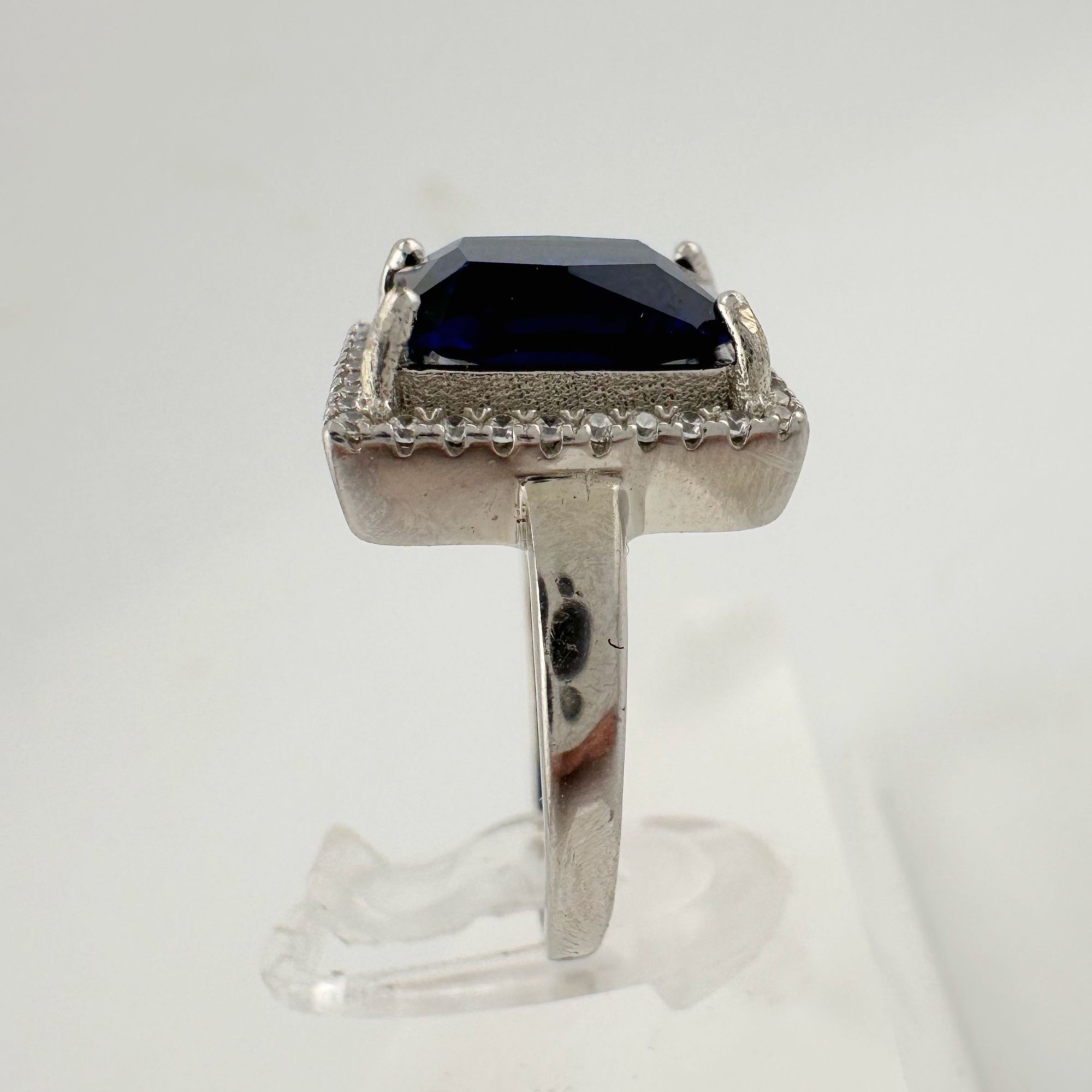 Other 4.10 Carat Lab Created Deep Blue & White Sapphire Ring Size Size ONE SIZE - 9 Thumbnail