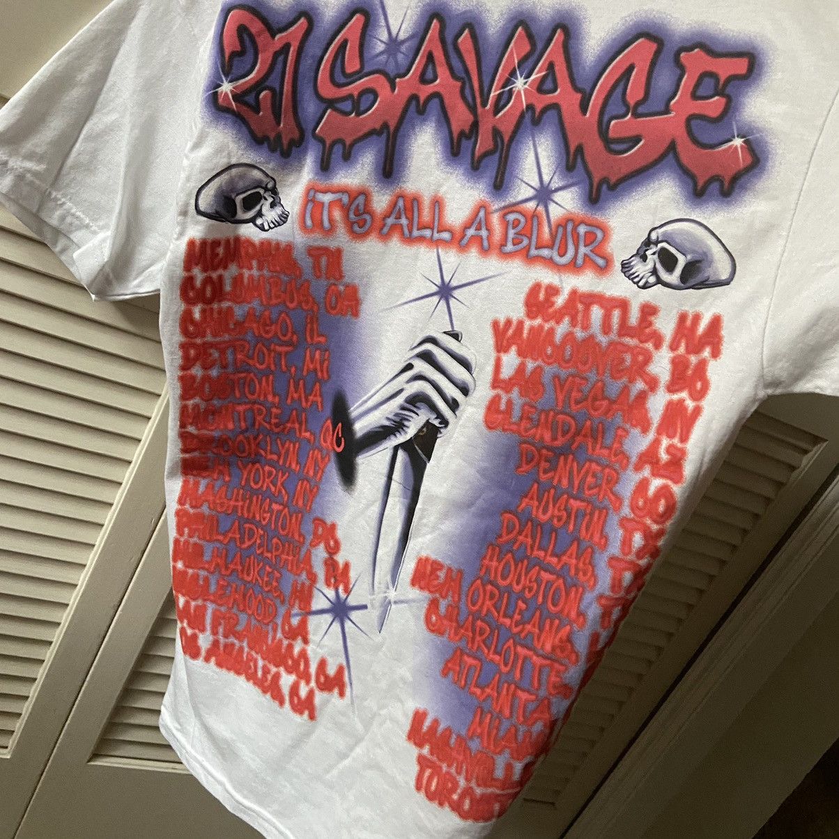 21 Savage × Band Tees 21 Savage It’s All a Blur Tour T-Shirt Slaughter Gang Drake Size US M / EU 48-50 / 2 - 4 Thumbnail