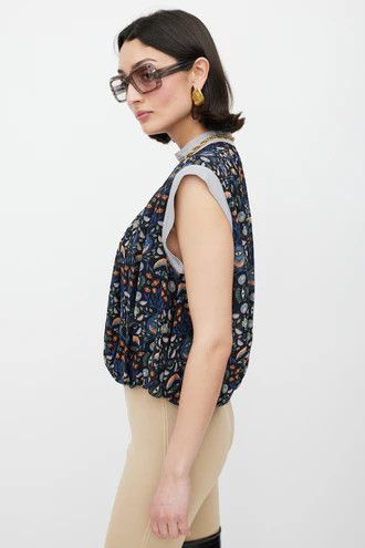 Chloe o1y0825 Blouse in Multicolor Size L / US 10 / IT 46 - 2 Thumbnail