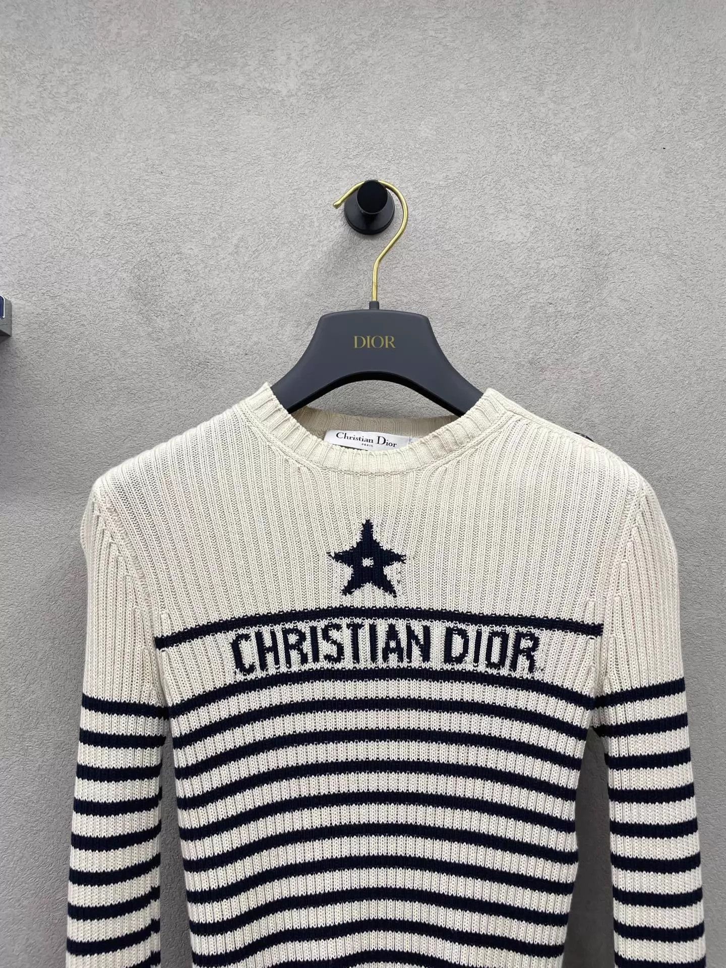 Dior Dior Striped Intarsia Crewneck Pullover Women's Size 36 Size XS / US 0-2 / IT 36-38 - 4 Thumbnail