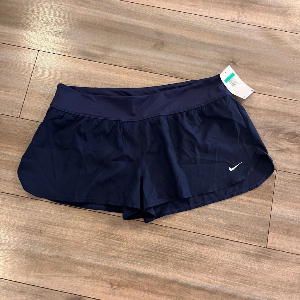 Nike NWT Nike Navy Athletic Shorts Women XL Bin J-40 Size 36" / US 14 / IT 50 - 1 Thumbnail