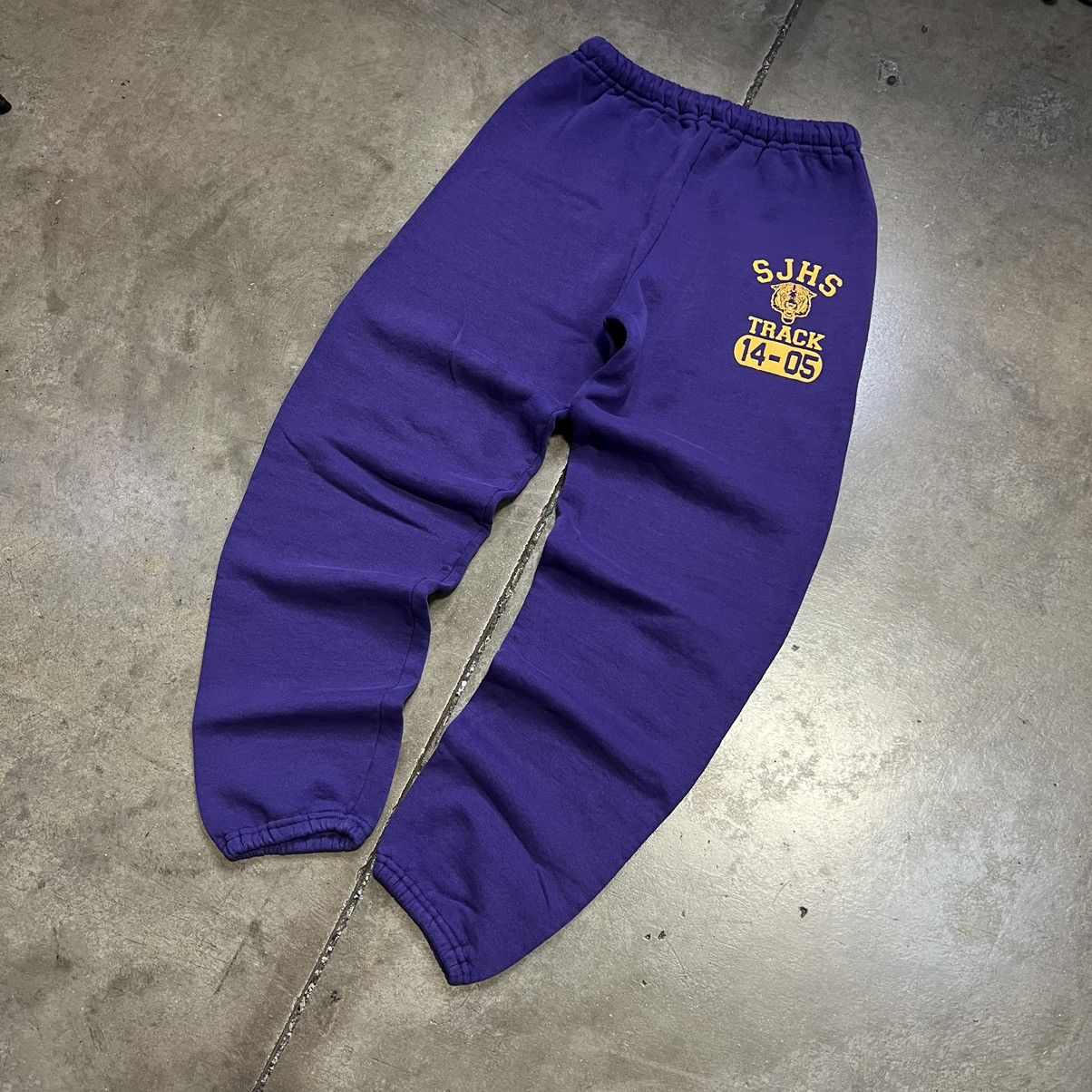 Russell Athletic × Vintage Vintage Y2K Russell Athletic Track Cotton Sweatpants Jogger Size US 28 / EU 44 - 2 Thumbnail