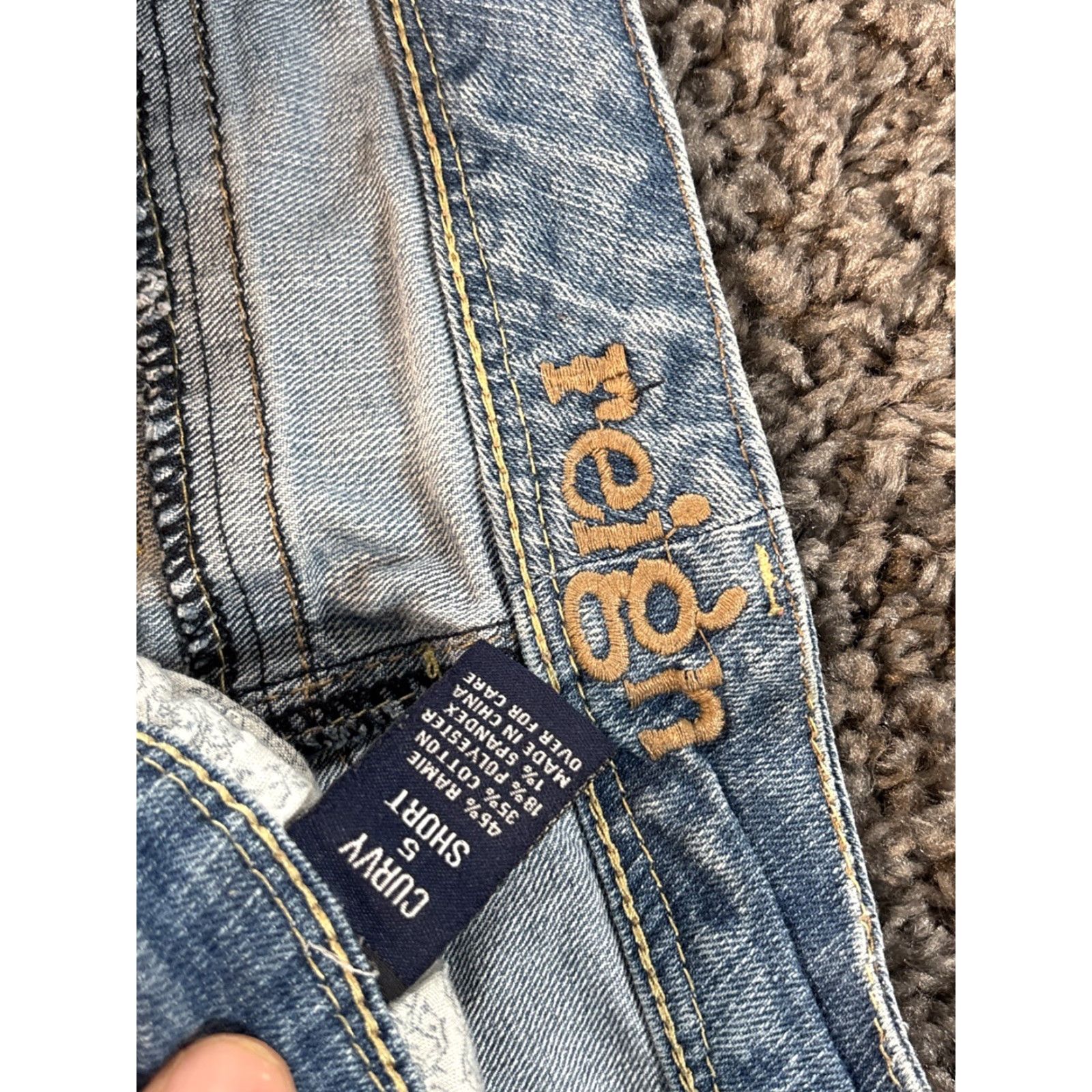 Vintage VINTAGE Reign Jeans Womens 30x28 Low Rise Light Wash Boho Stitched Y2K Jeans Women 30 Bootcut Blues 90s Bohemian Mens Womens Girls Size 30" / US 8 / IT 44 - 6 Thumbnail