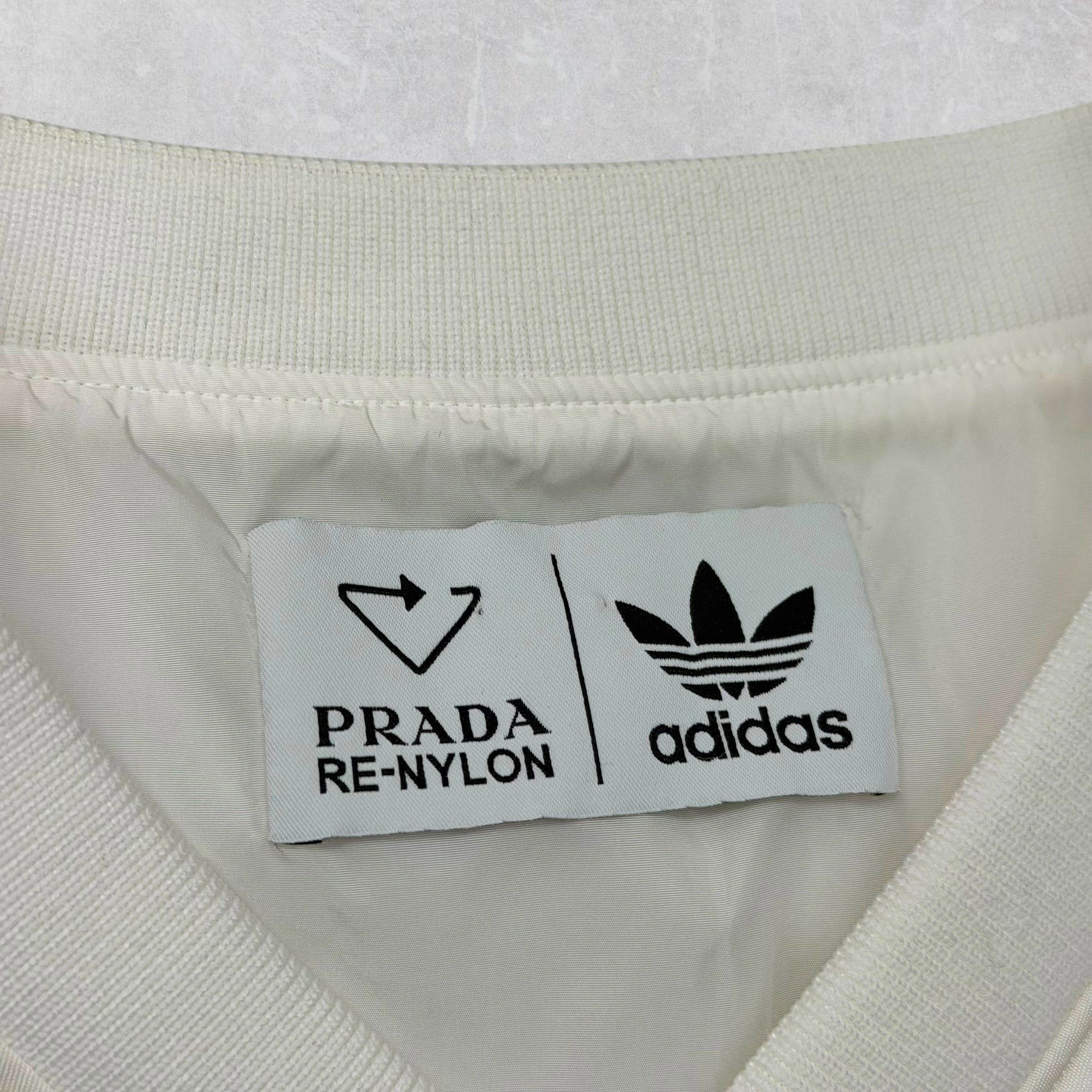 Prada Prada Adidas Re-Nylon White Sweatshirt L Size US L / EU 52-54 / 3 - 7 Thumbnail