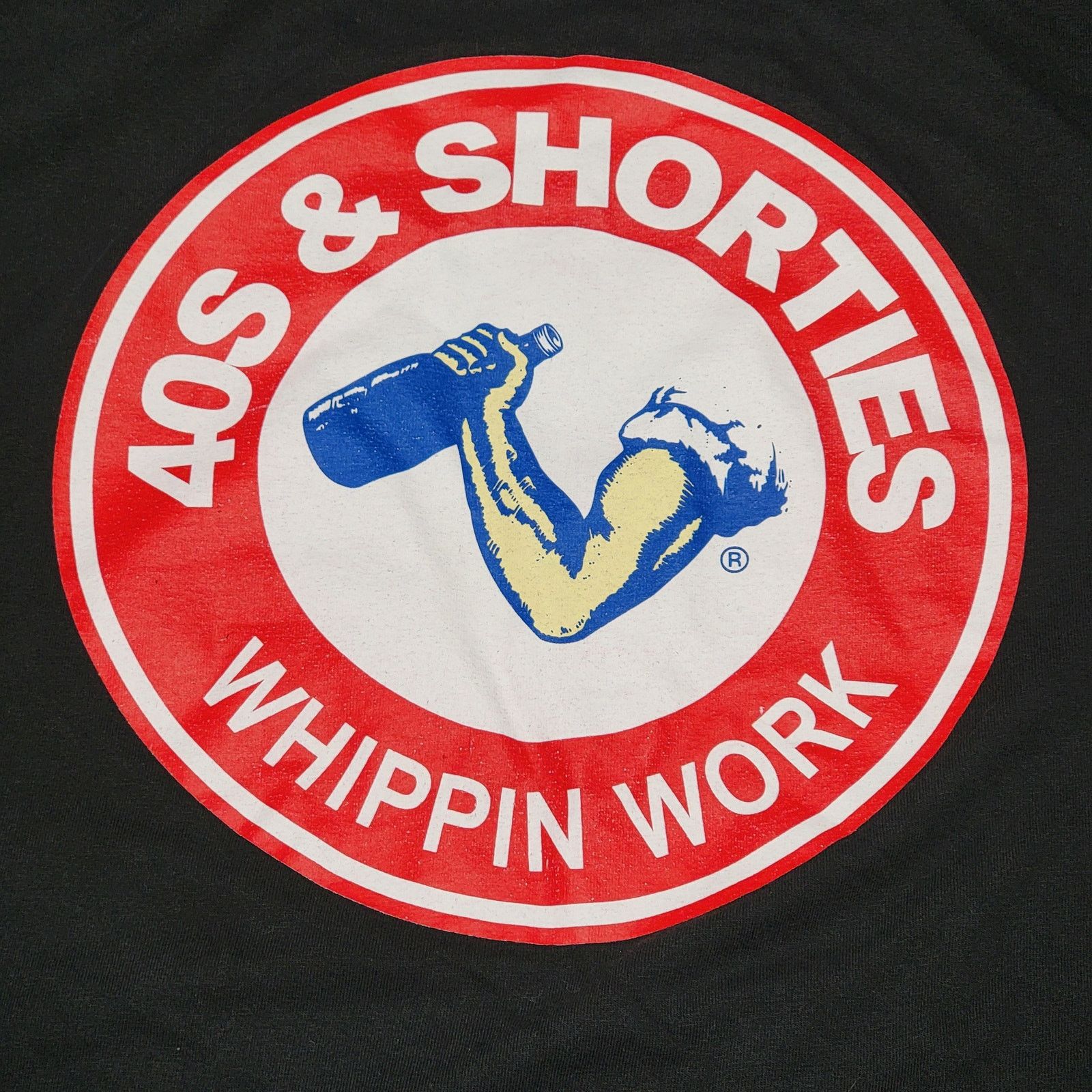 40's & Shorties 40s & Shorties Black Unisex Tee "Whippin Work" - Size Large Size US L / EU 52-54 / 3 - 2 Thumbnail